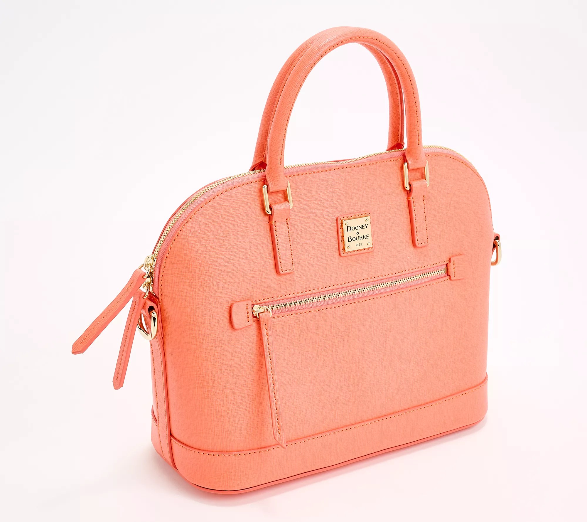 "As Is" Dooney & Bourke Saffiano Domed Zip Satchel