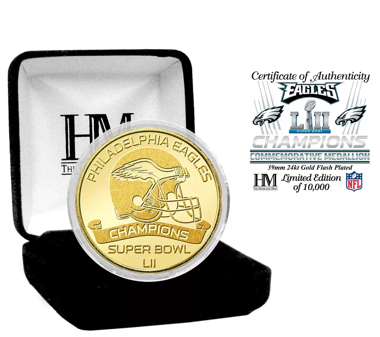 Philadelphia Eagles Super Bowl LII Champs GoldMint Coin