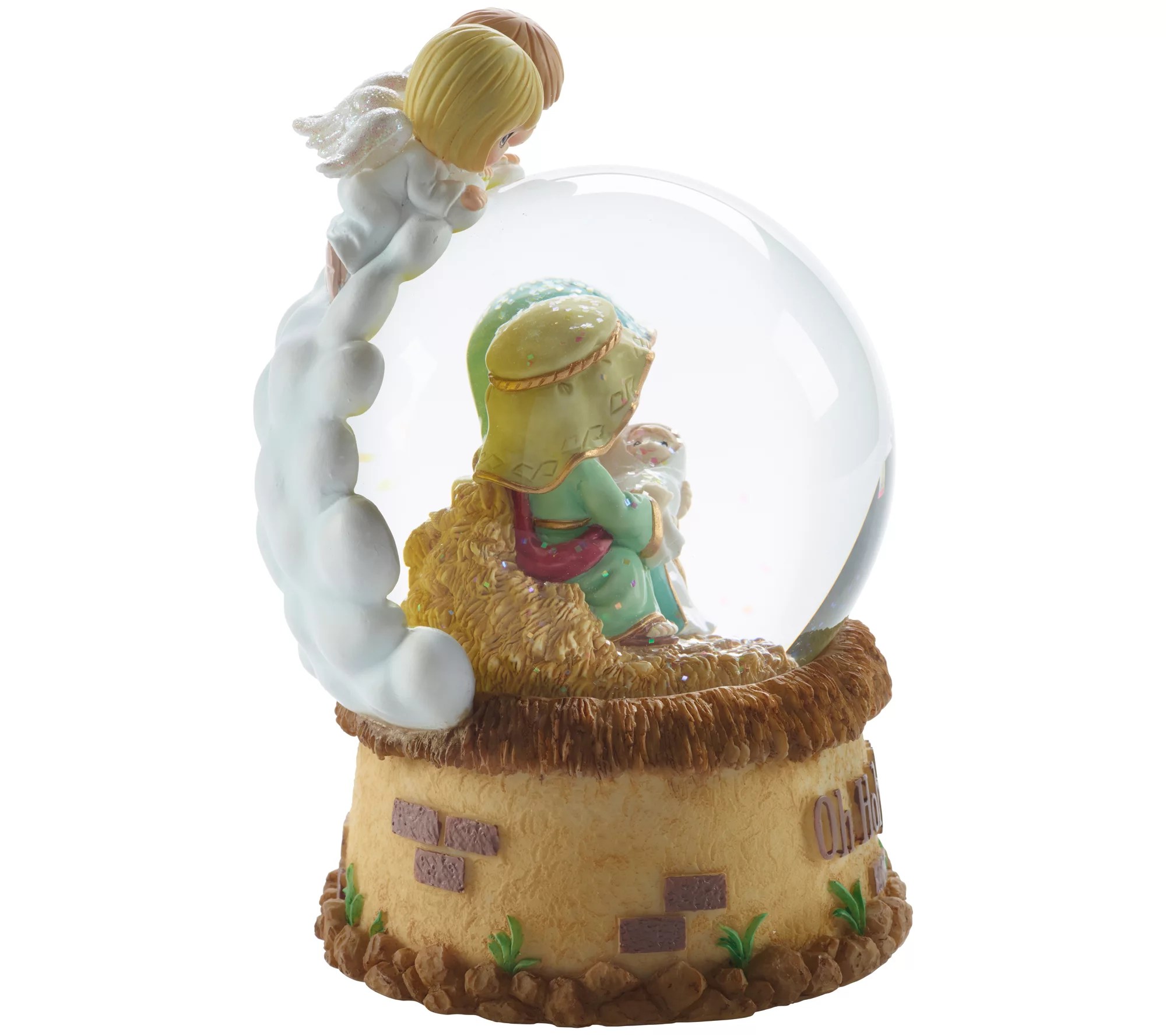 Precious Moments Oh Holy Night Musical Snow Globe