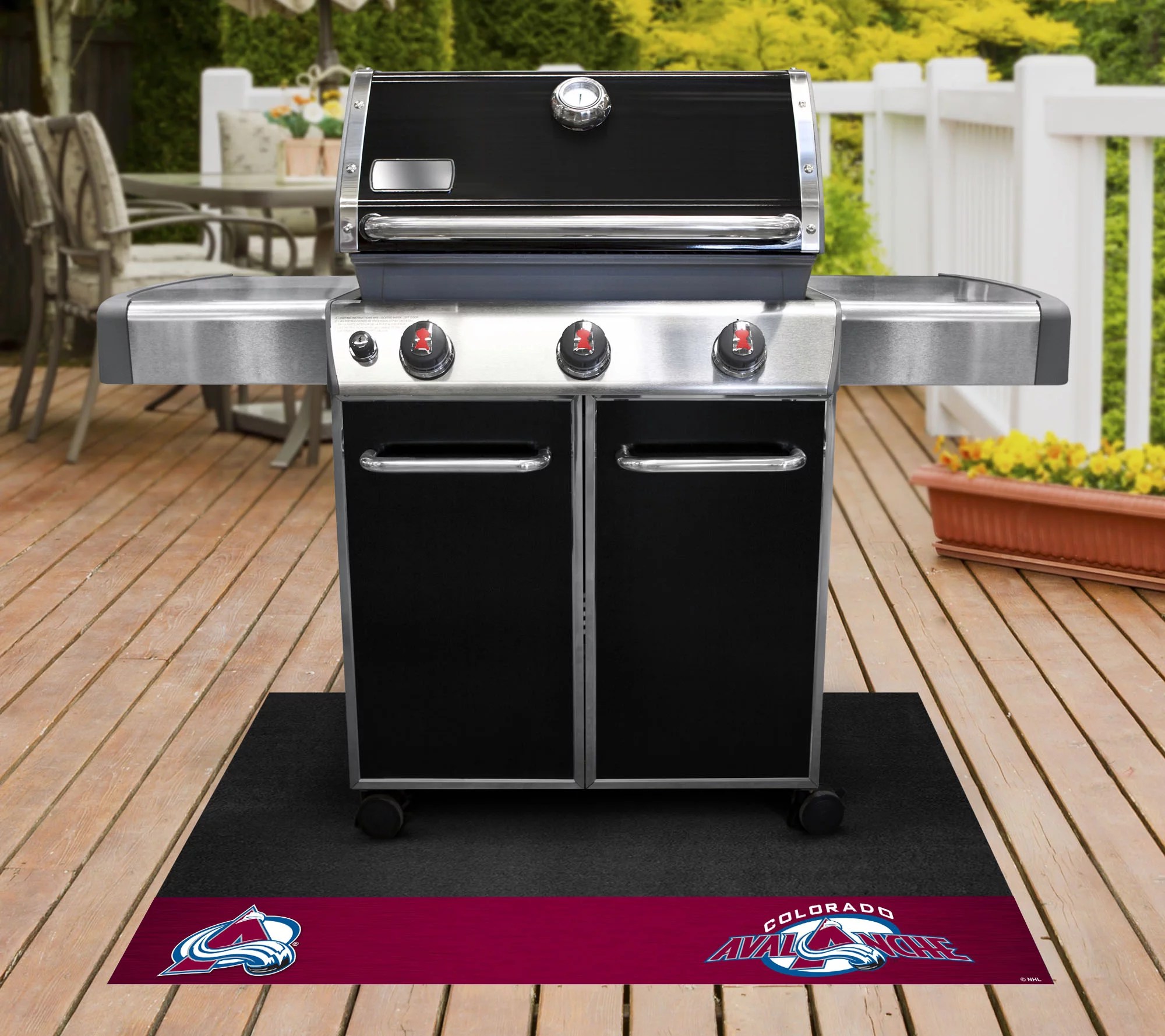 Fanmats NHL Outdoor Vinyl Grill Mat