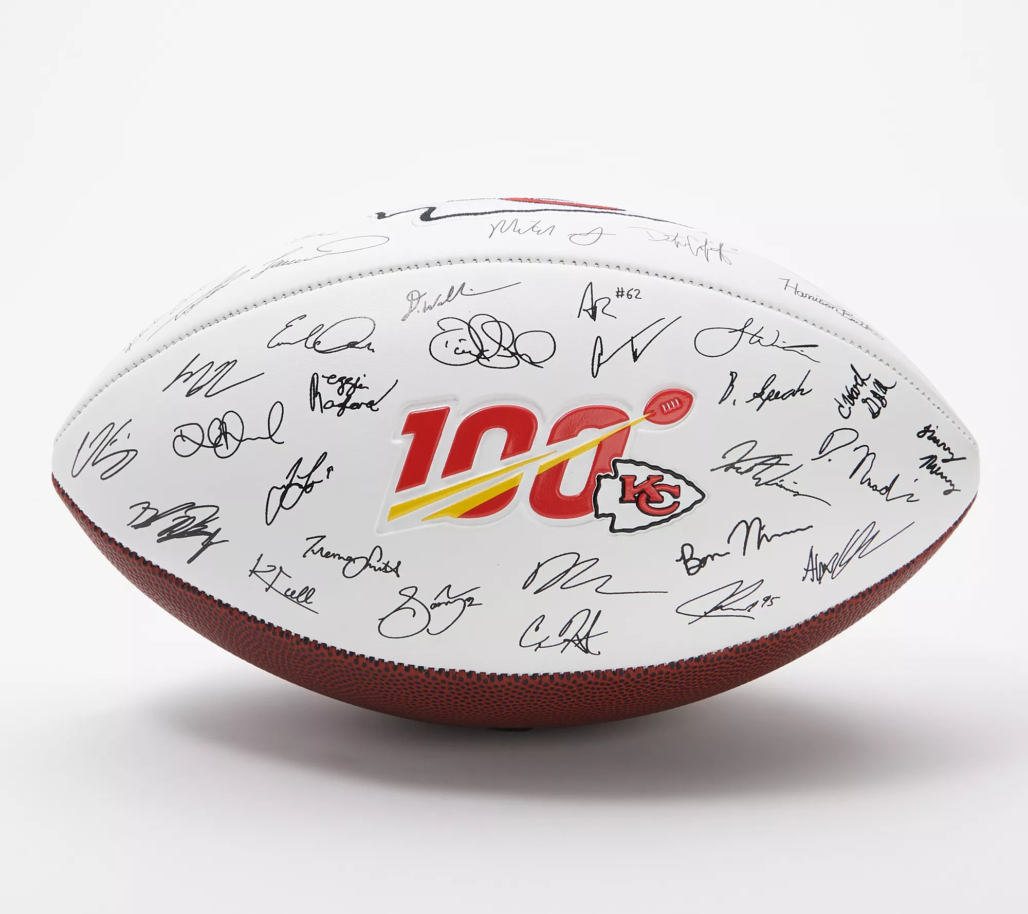 NFL Super Bowl LIV Chiefs Signature Ball with Stand