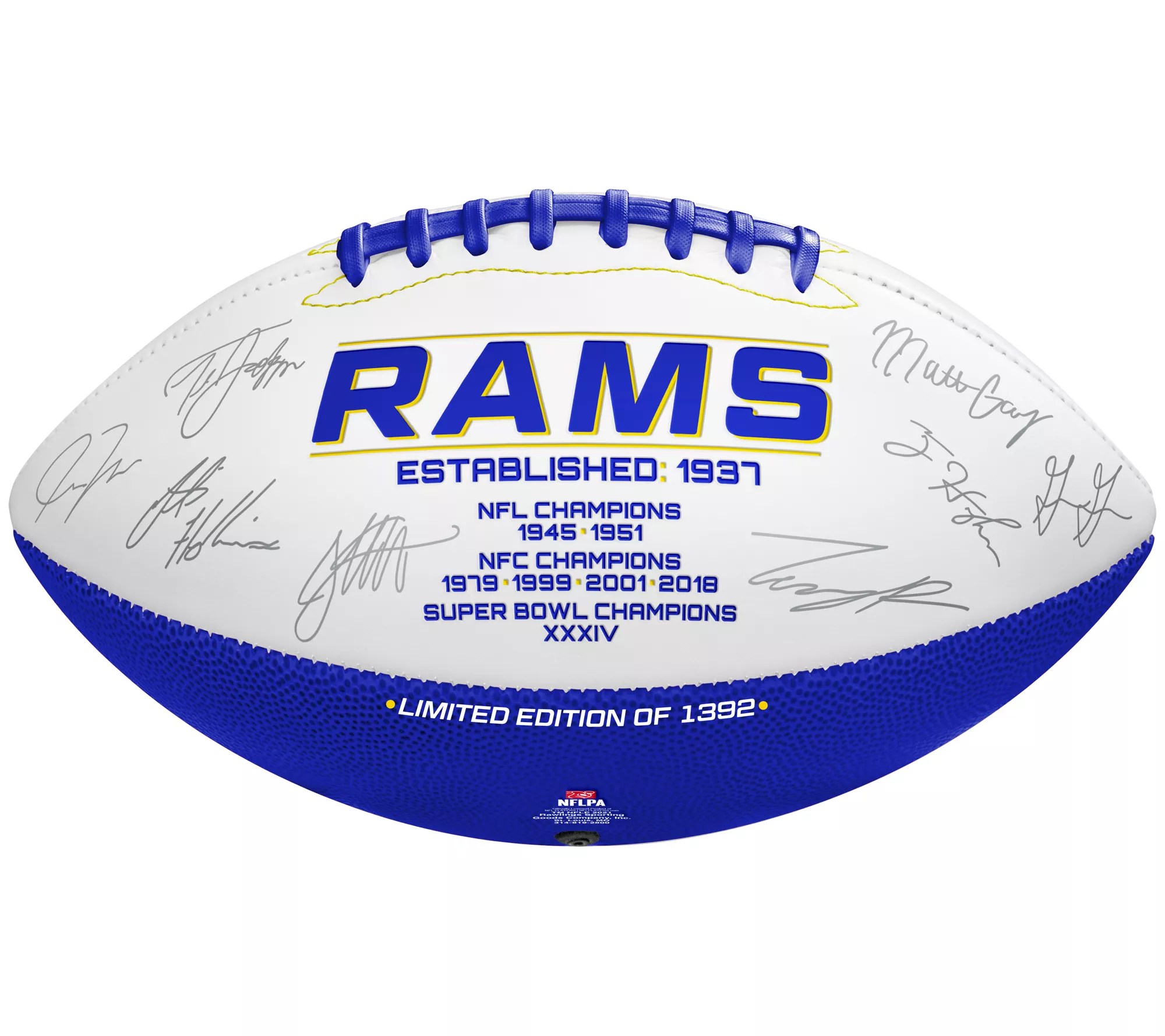 NFL 2021 Special Edition Team Roster Signature Ball with Stand