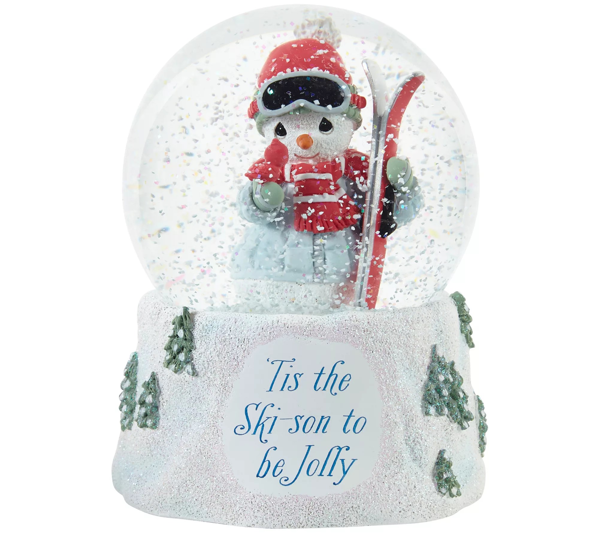 Precious Moments Annual Snowman Musical Snow Globe