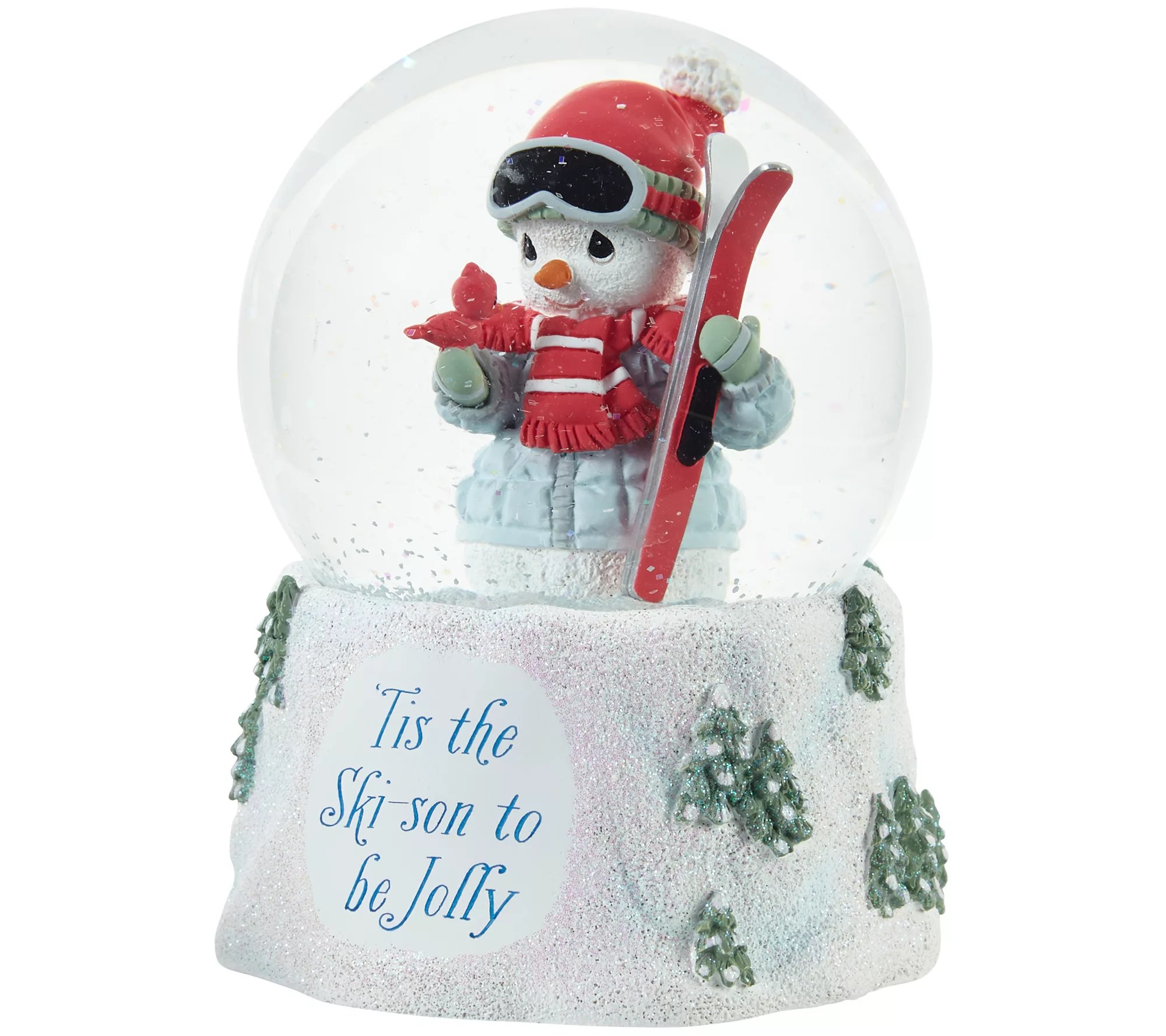 Precious Moments Annual Snowman Musical Snow Globe