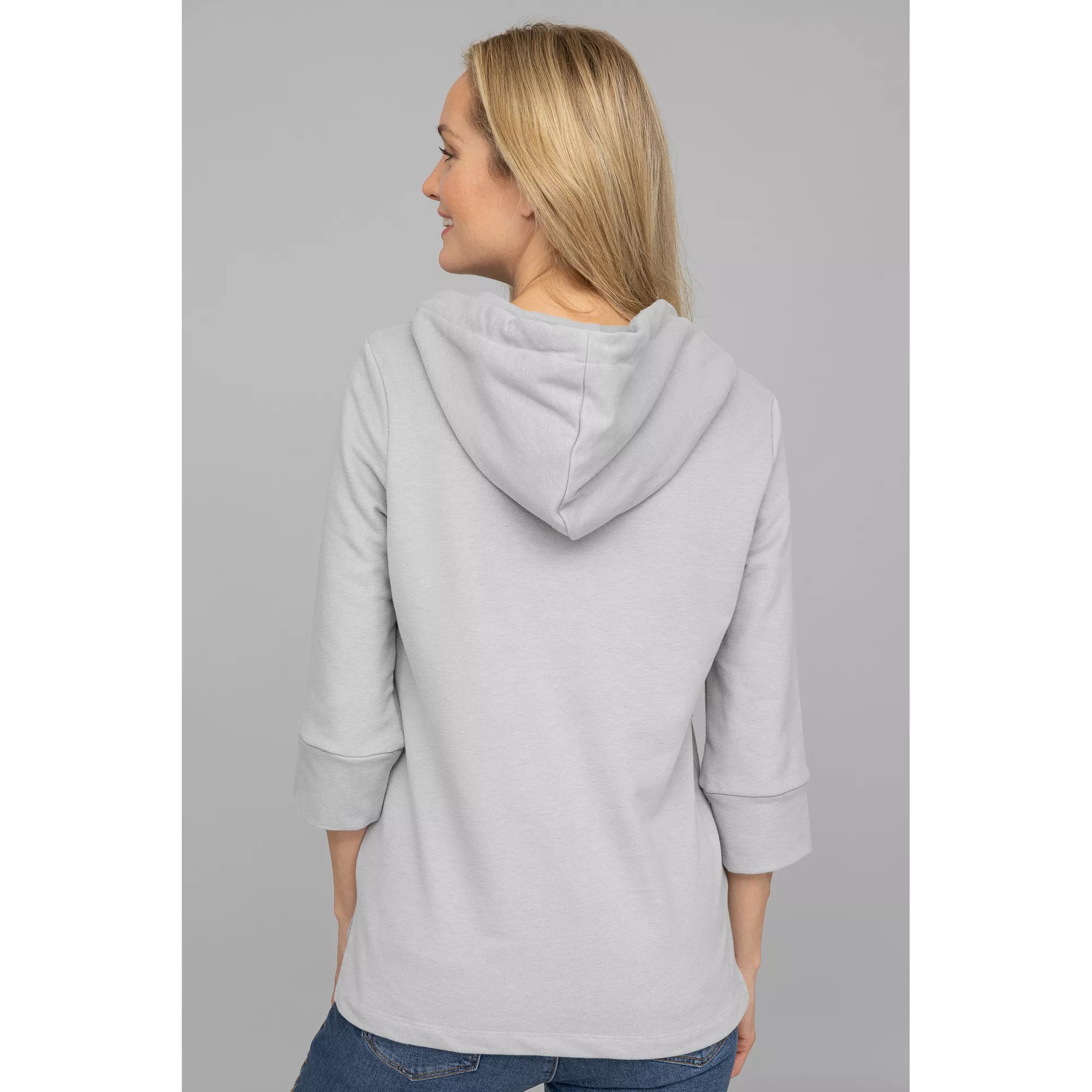 LYLA Homewear Kapuzenpullover SweatQualität 3/4Arm VAusschnitt QVC.de