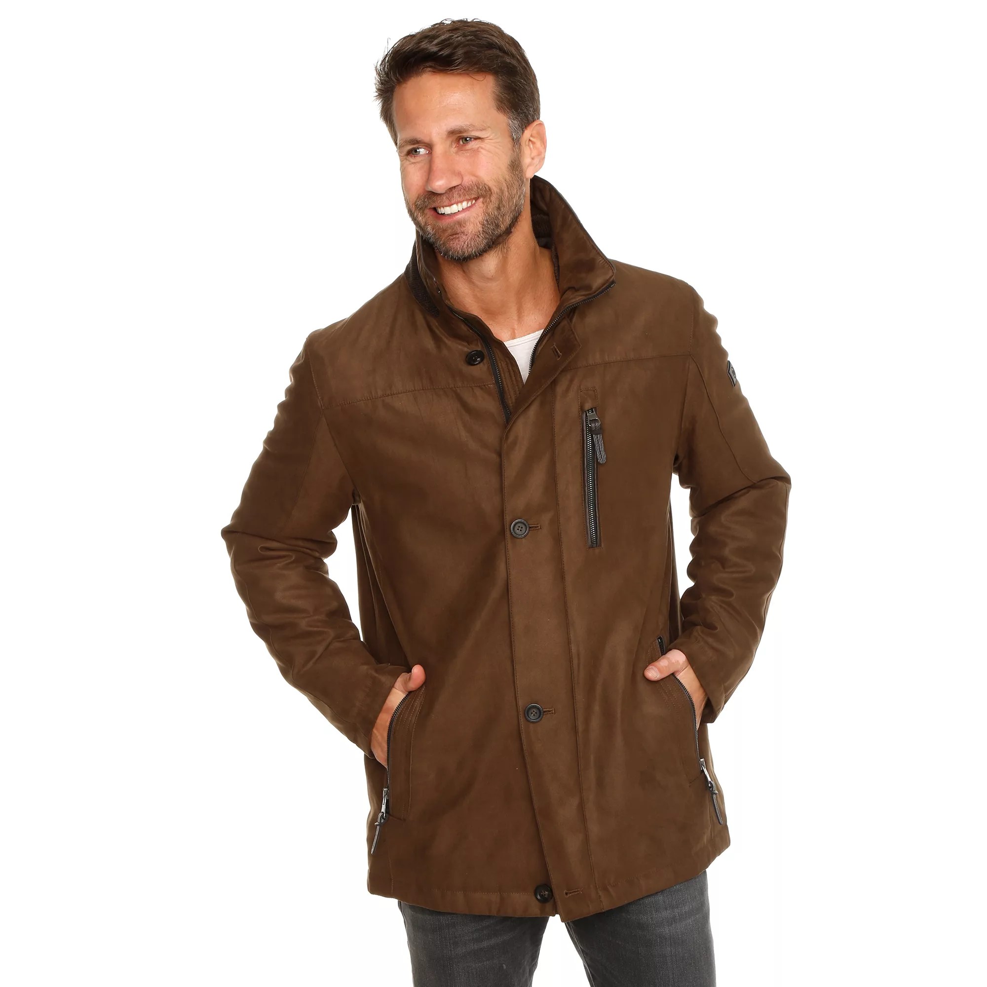 BUGATTI Herrenjacke Microma Plus Stekragen Knopfleiste QVC.de