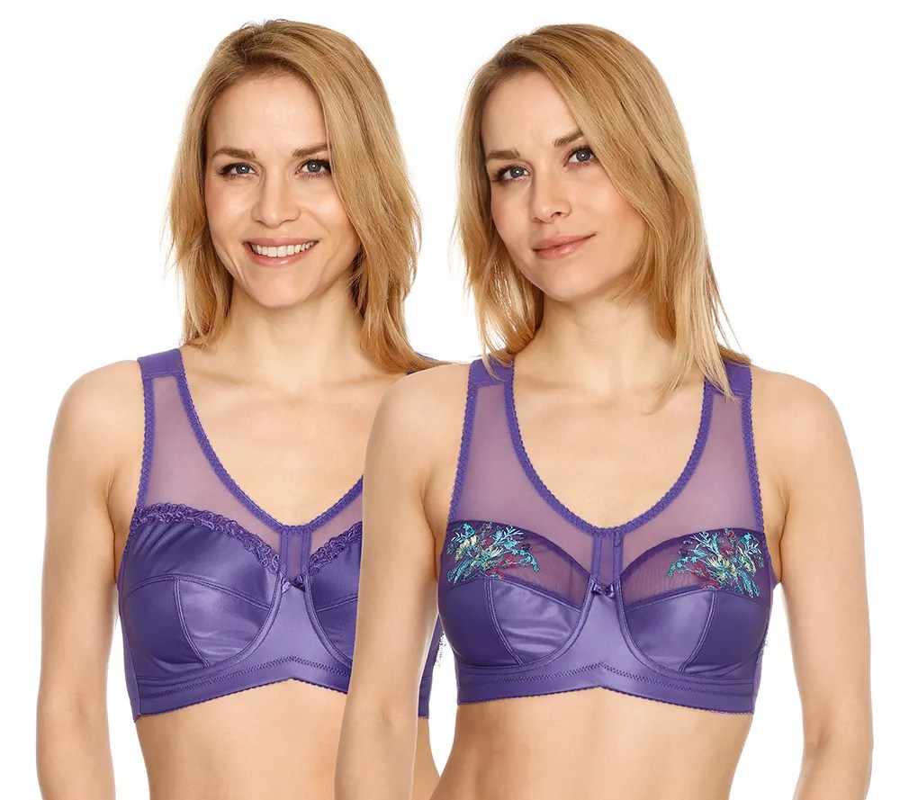 LITTLE ROSE Mikrofasermischung EntlastungsBH Passform Lady Doppelpack