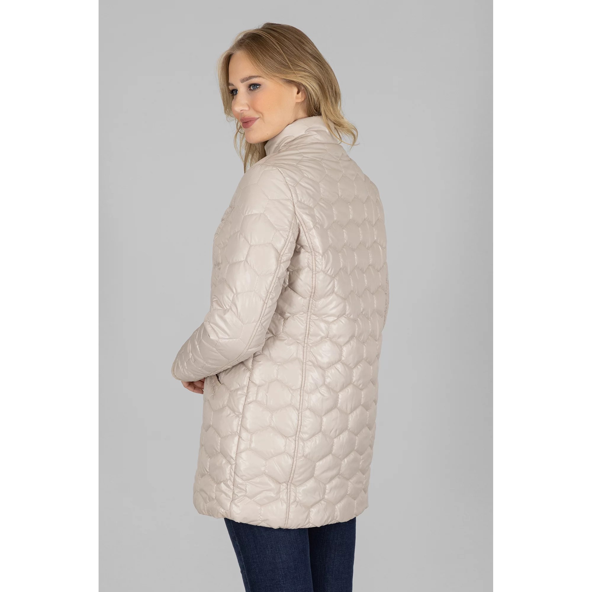 CENTIGRADE Steppjacke Waben Steppung 2WegeZIpper Einschubtaschen QVC.de