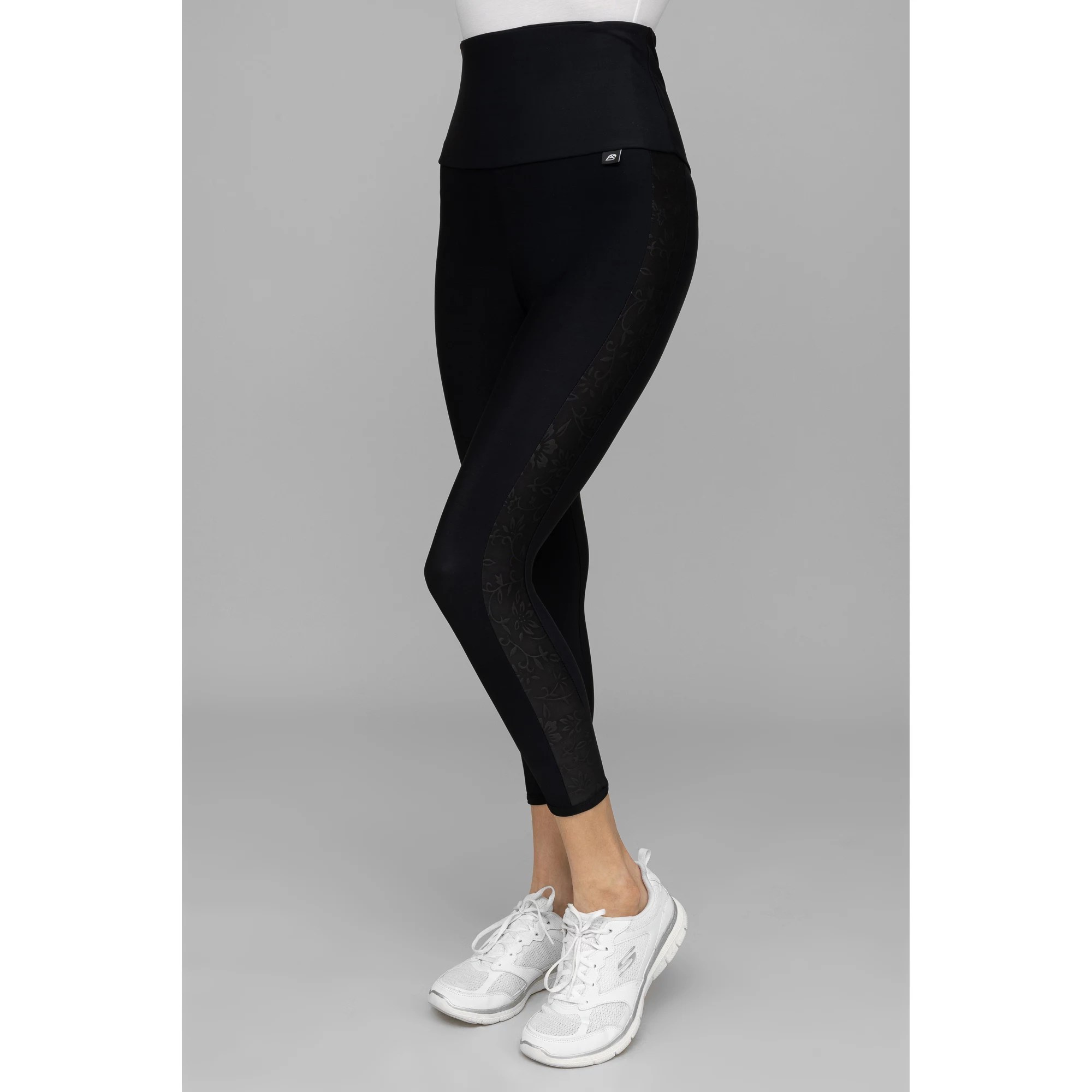 PROSKINS by Barbara Klein Leggings, CapriLänge seitliche Einsätze Anti