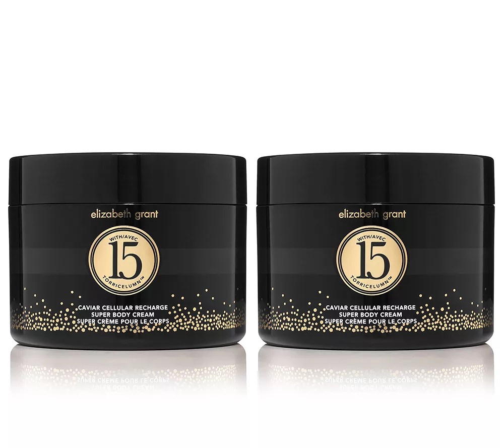 ELIZABETH GRANT Caviar Cellular Recharge Super Body Cream 2x 400ml QVC.de