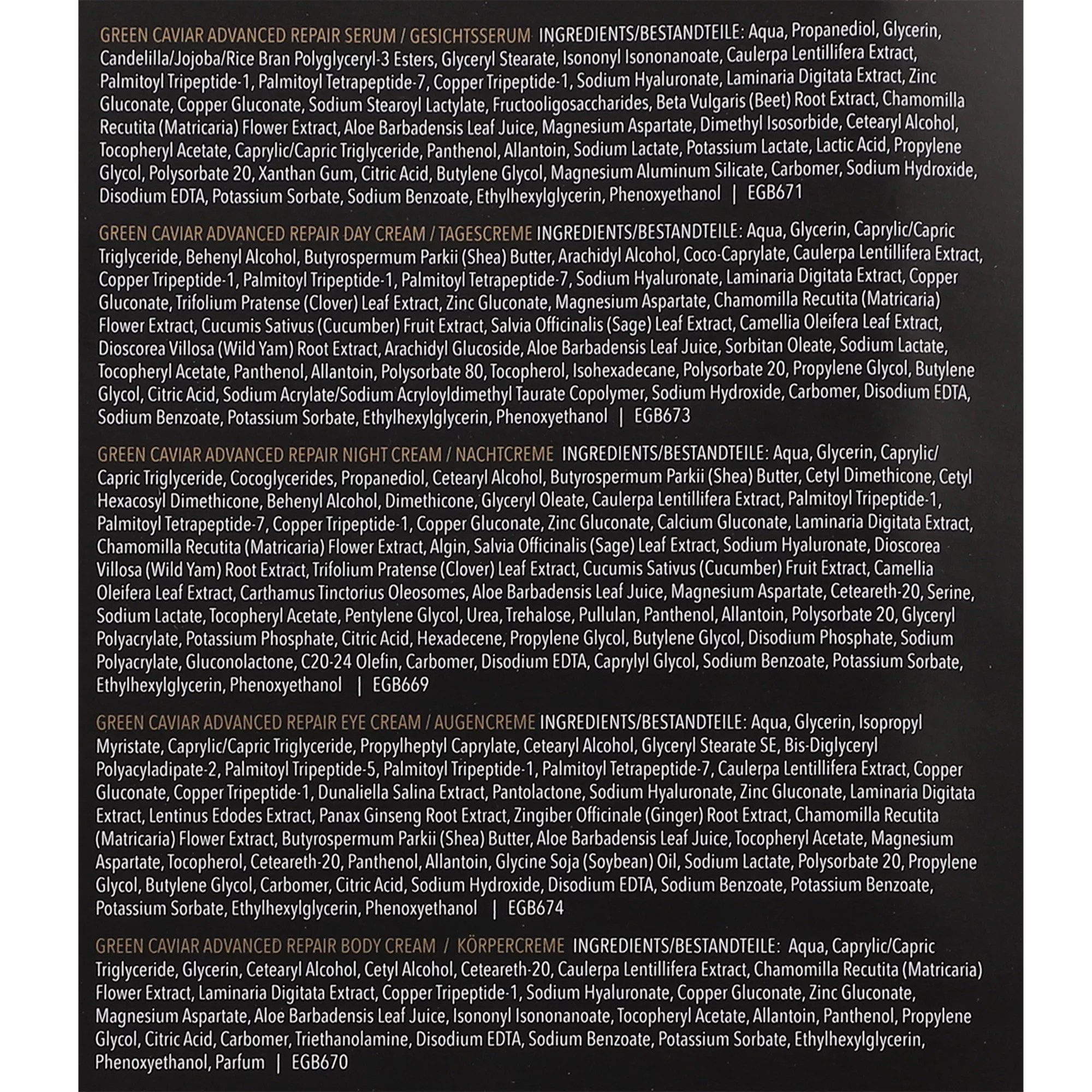 ELIZABETH GRANT Green Caviar Body CreamDuo je 400ml QVC.de