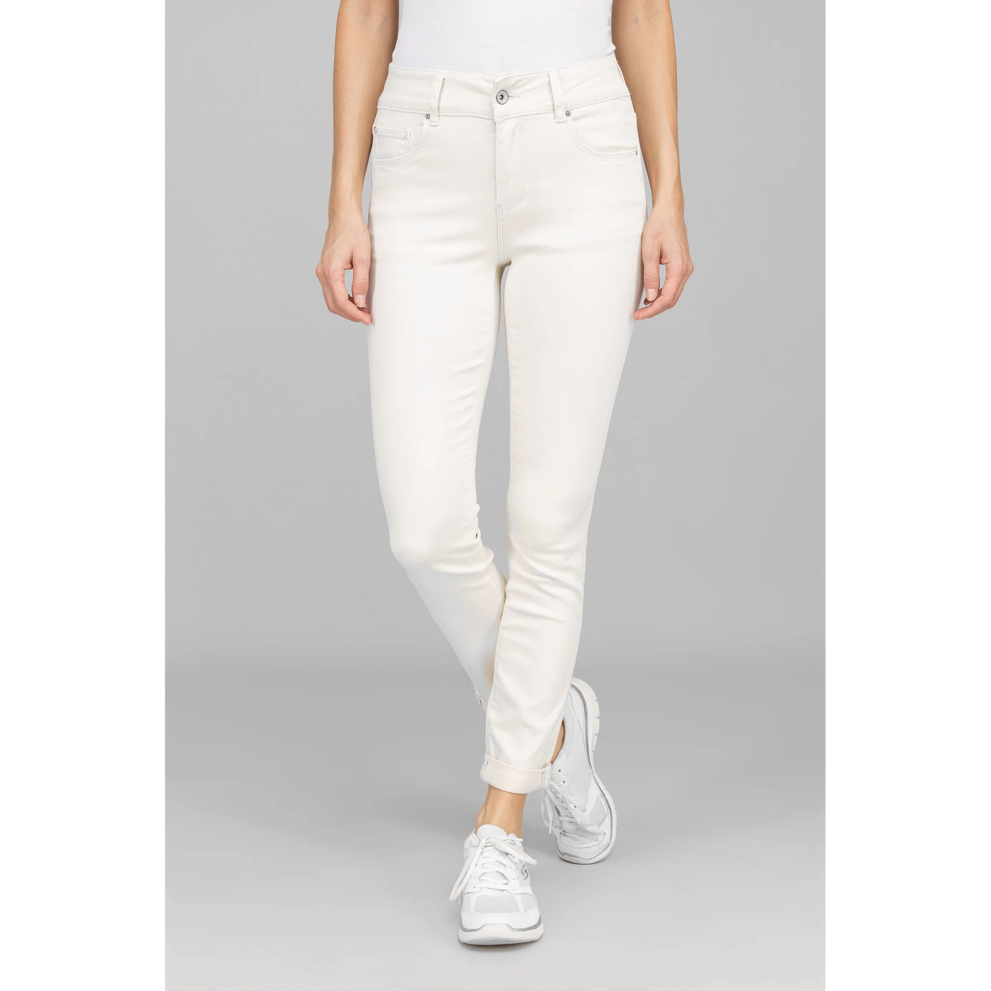 DINE 'N' DANCE Jeans Salsa 5PocketStyle Umschlag am Saum schmales