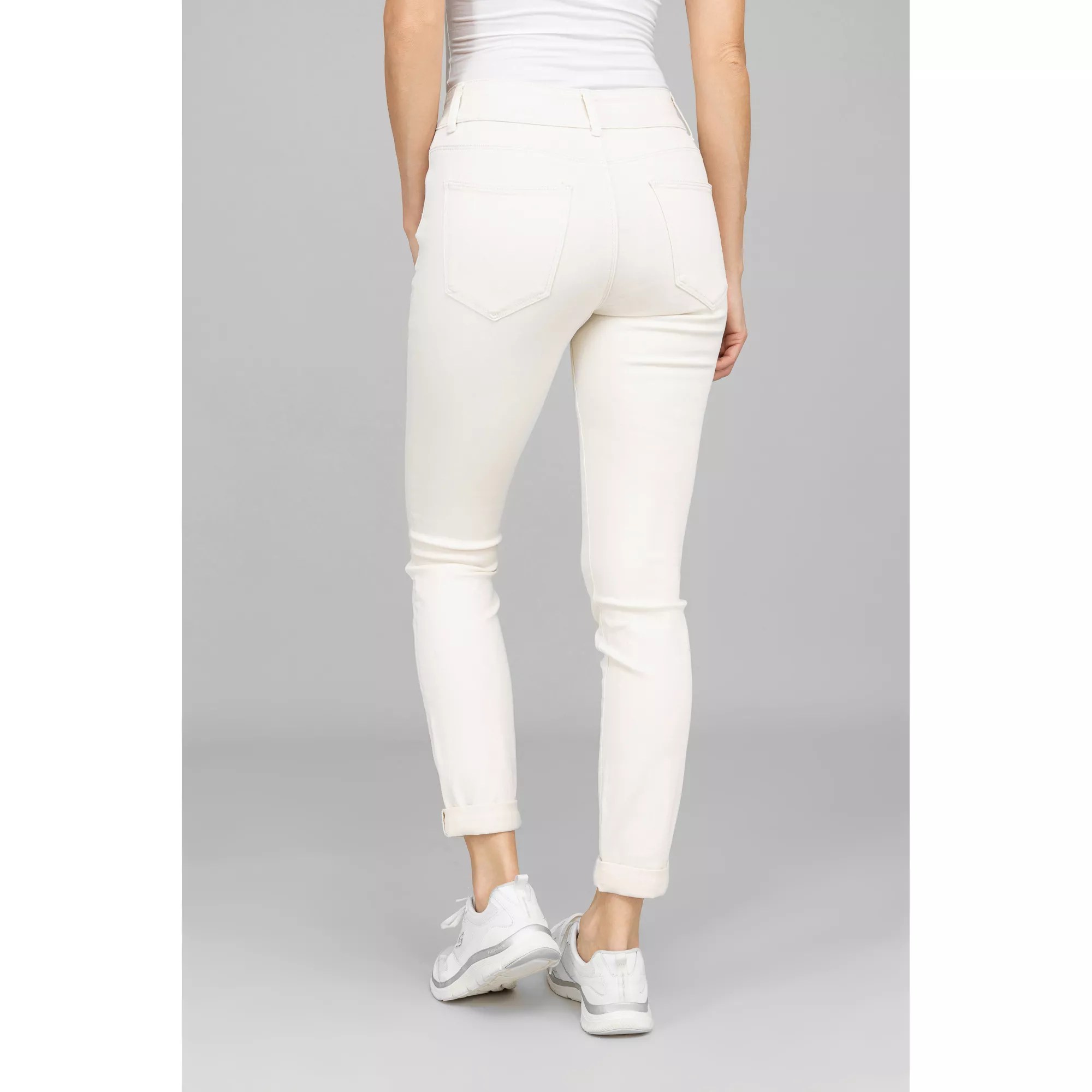 DINE 'N' DANCE Jeans Salsa 5PocketStyle Umschlag am Saum schmales