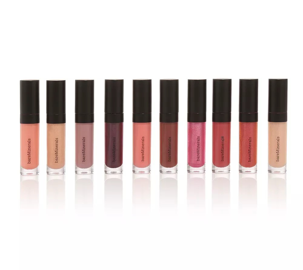 bareMinerals® Pout it Out Mini Lip Gloss Collection 10x 2,25ml QVC.de