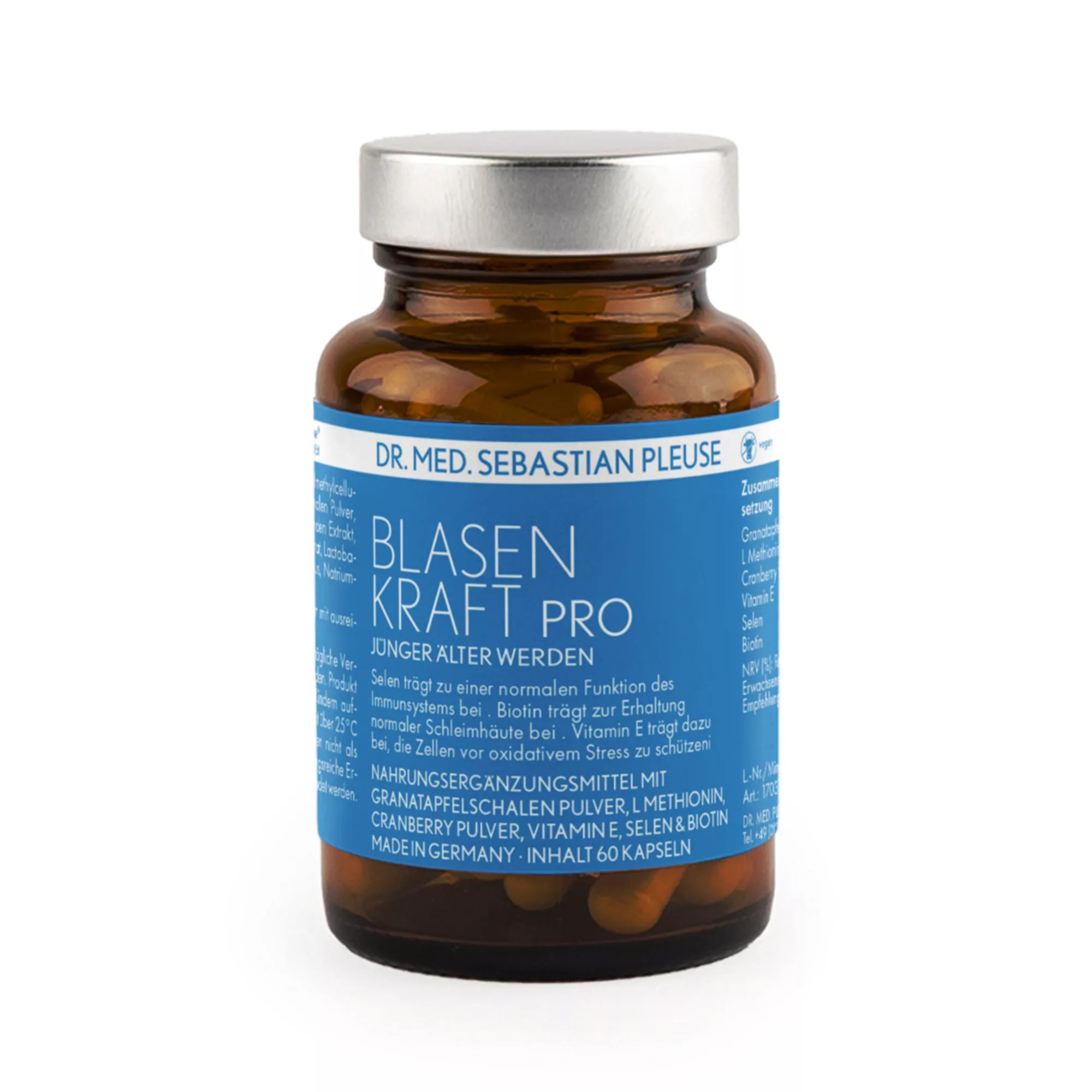 Dr. med. Sebastian Pleuse Blasenkraft Pro mit Cranberrypulver 60