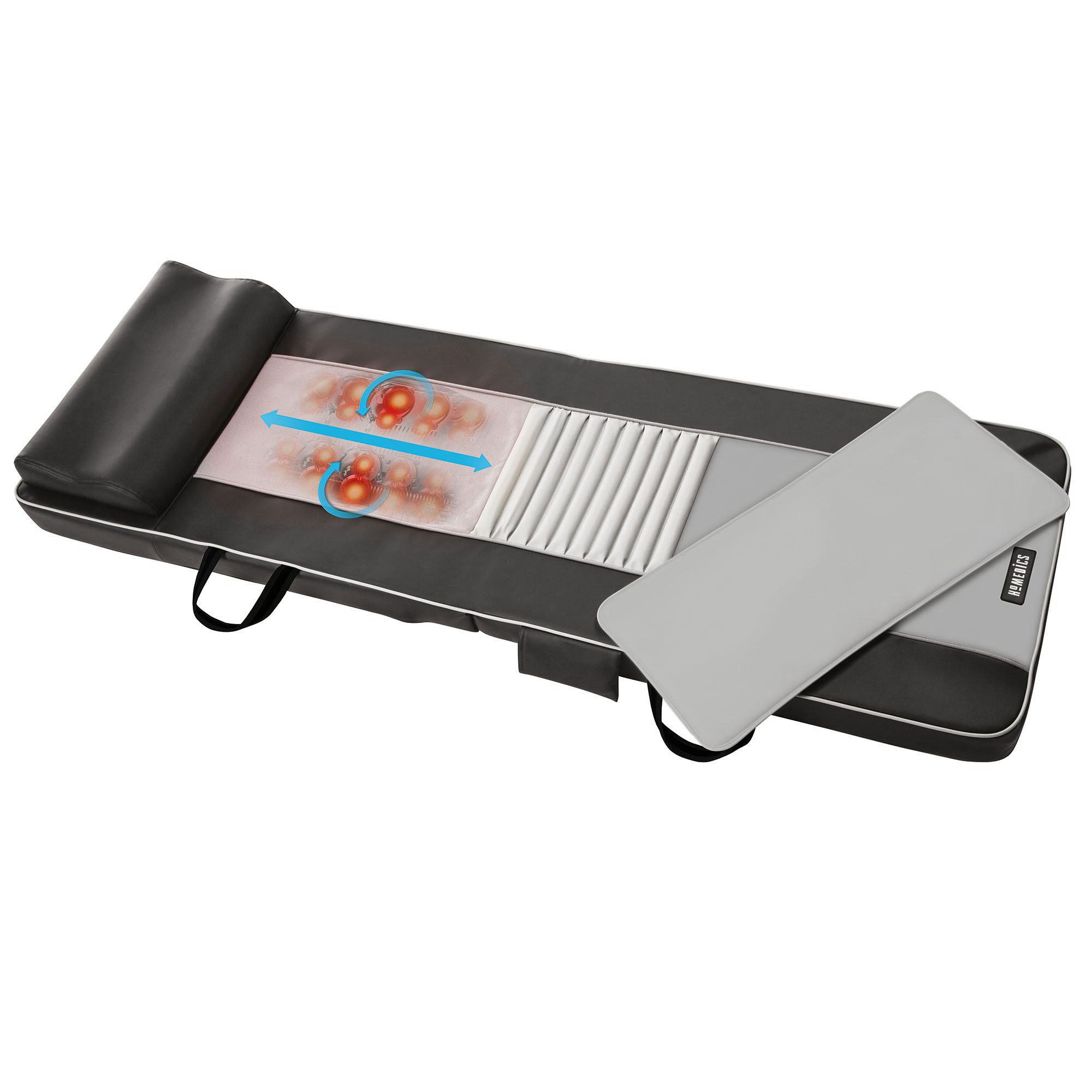 HOMEDICS® Shiatsu Massagematte mit Wärmefunktion für 3 Massagezonen inkl. Kopfhörer QVC.de