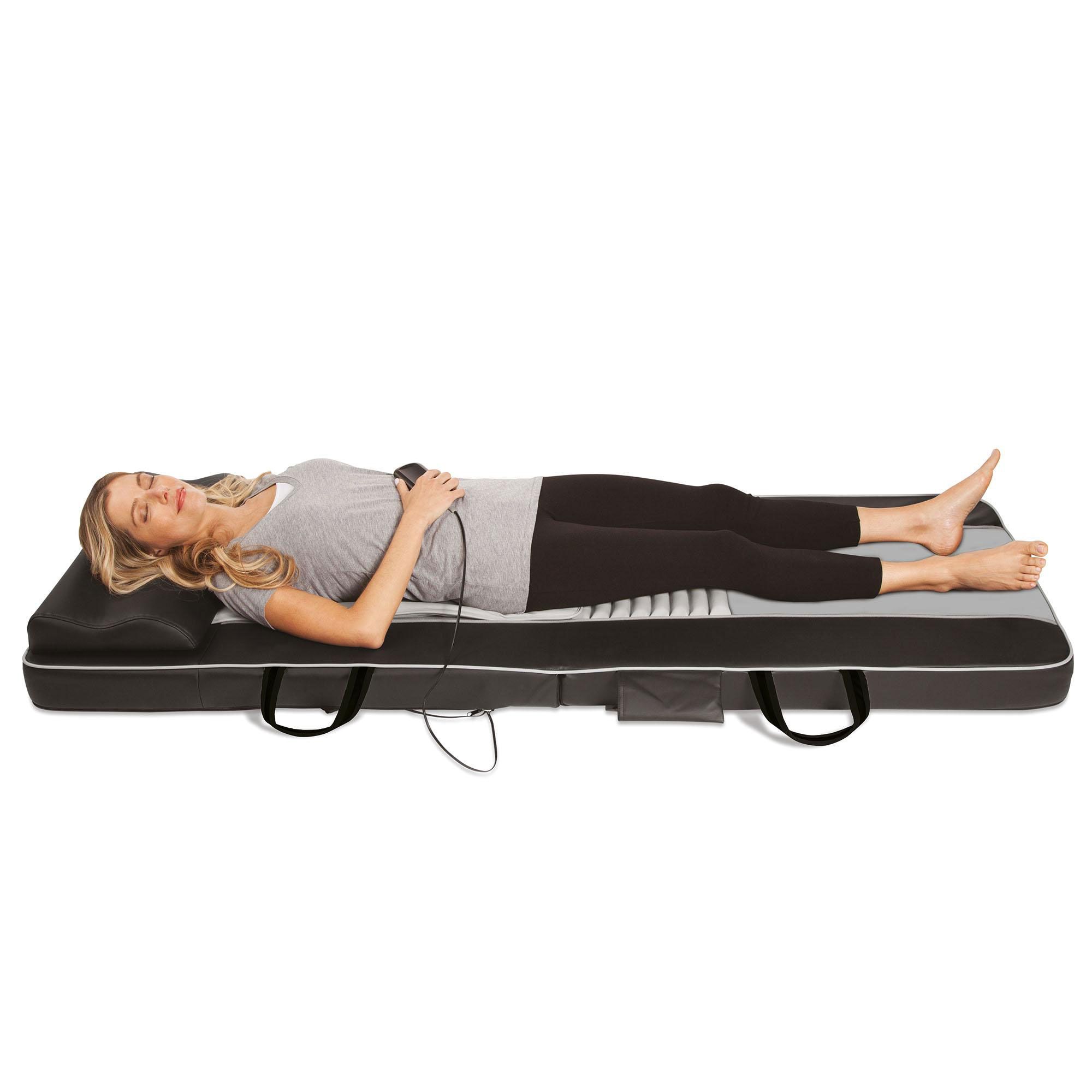 HOMEDICS® Shiatsu Massagematte mit Wärmefunktion für 3 Massagezonen inkl. Kopfhörer QVC.de