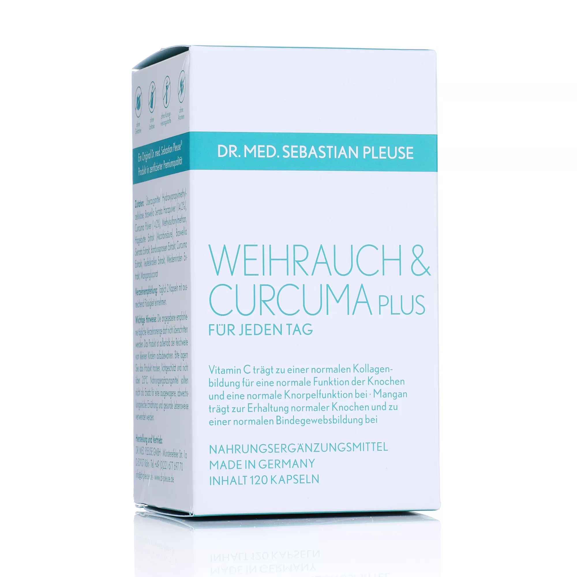 Dr. med. Sebastian Pleuse Weihrauch & Curcuma Plus mit MSM & Mangan 120