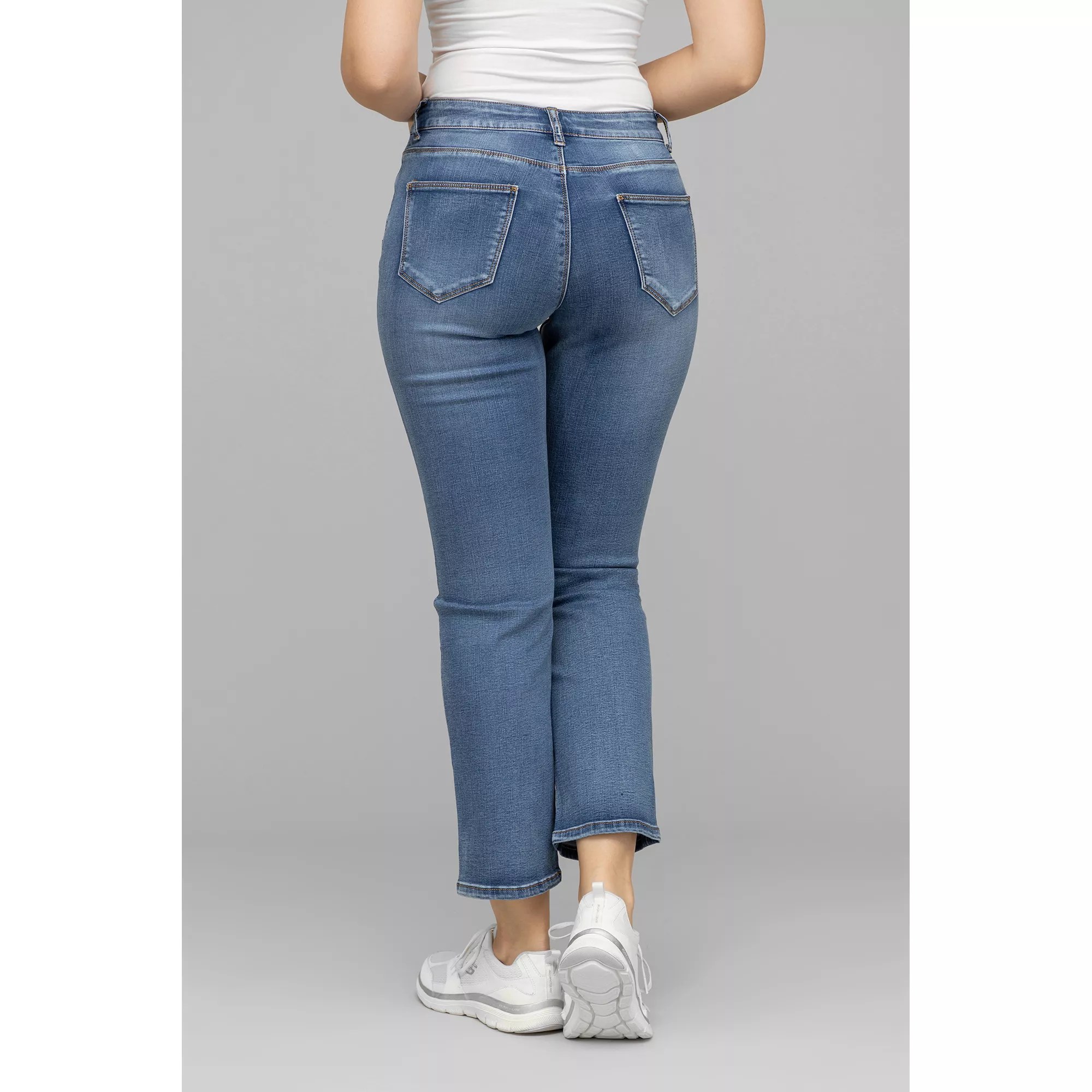 DINE 'N' DANCE Jeans 5PocketStyle lange Form gerades Bein QVC.de
