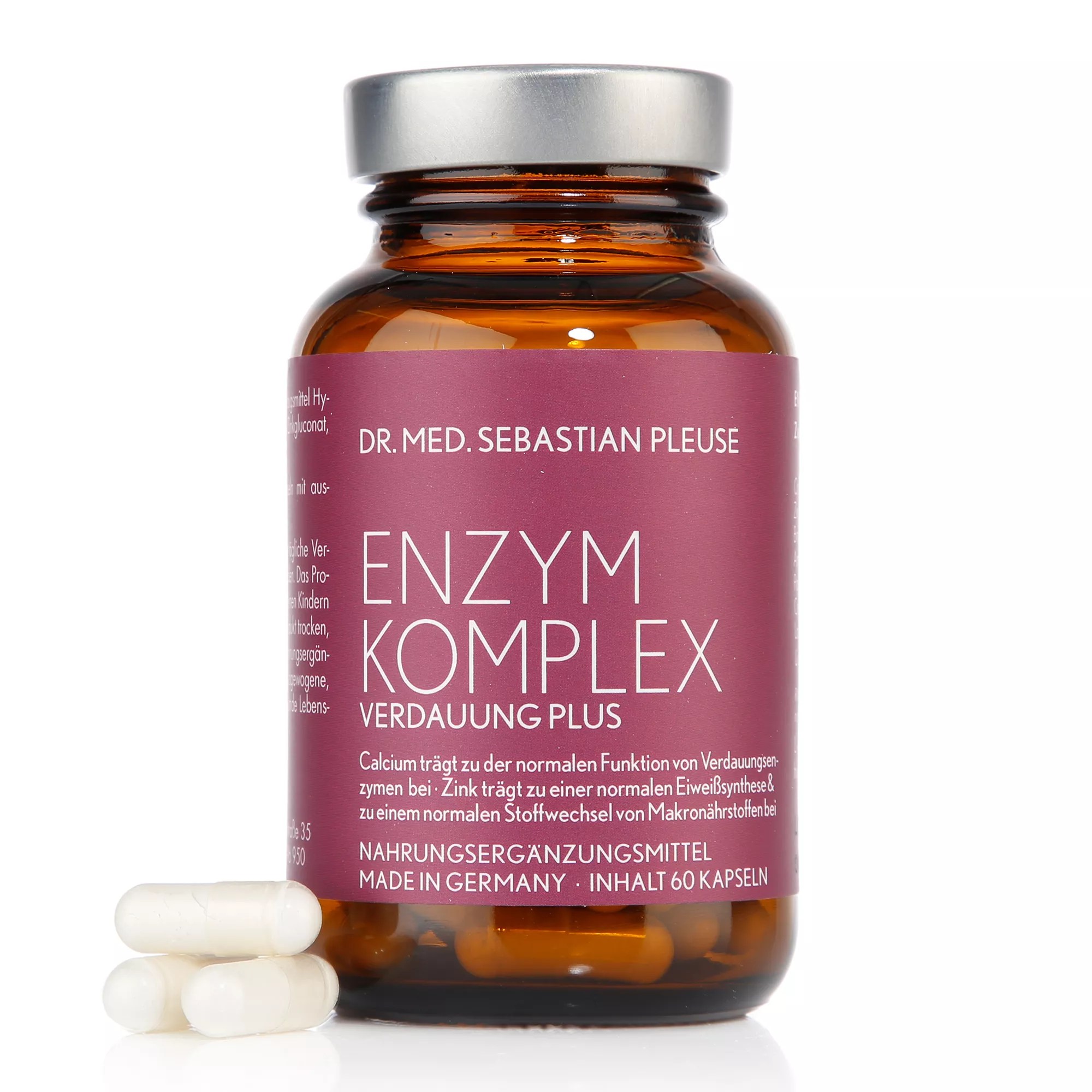Dr. med. Sebastian Pleuse Enzym Komplex Calcium & Zink 60 Kapseln, 30