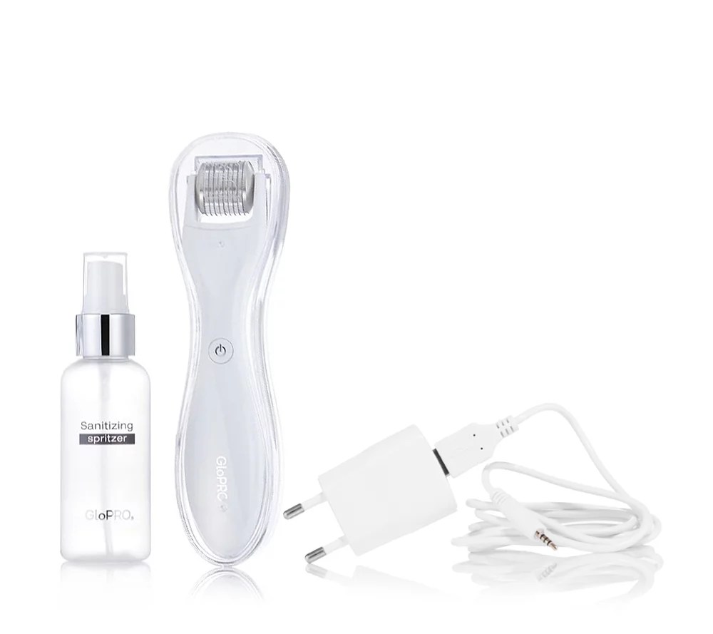 BEAUTYBIO GLO PRO Roller Microneedling mit Vibration & LEDLicht QVC.de