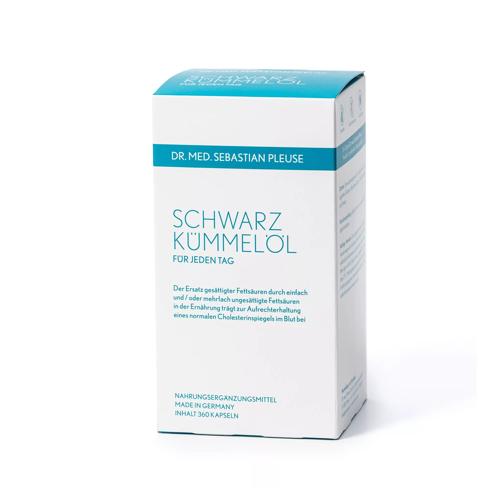 Dr. med. Sebastian Pleuse Schwarzkümmelöl kaltgepresst 360 Kapseln QVC.de