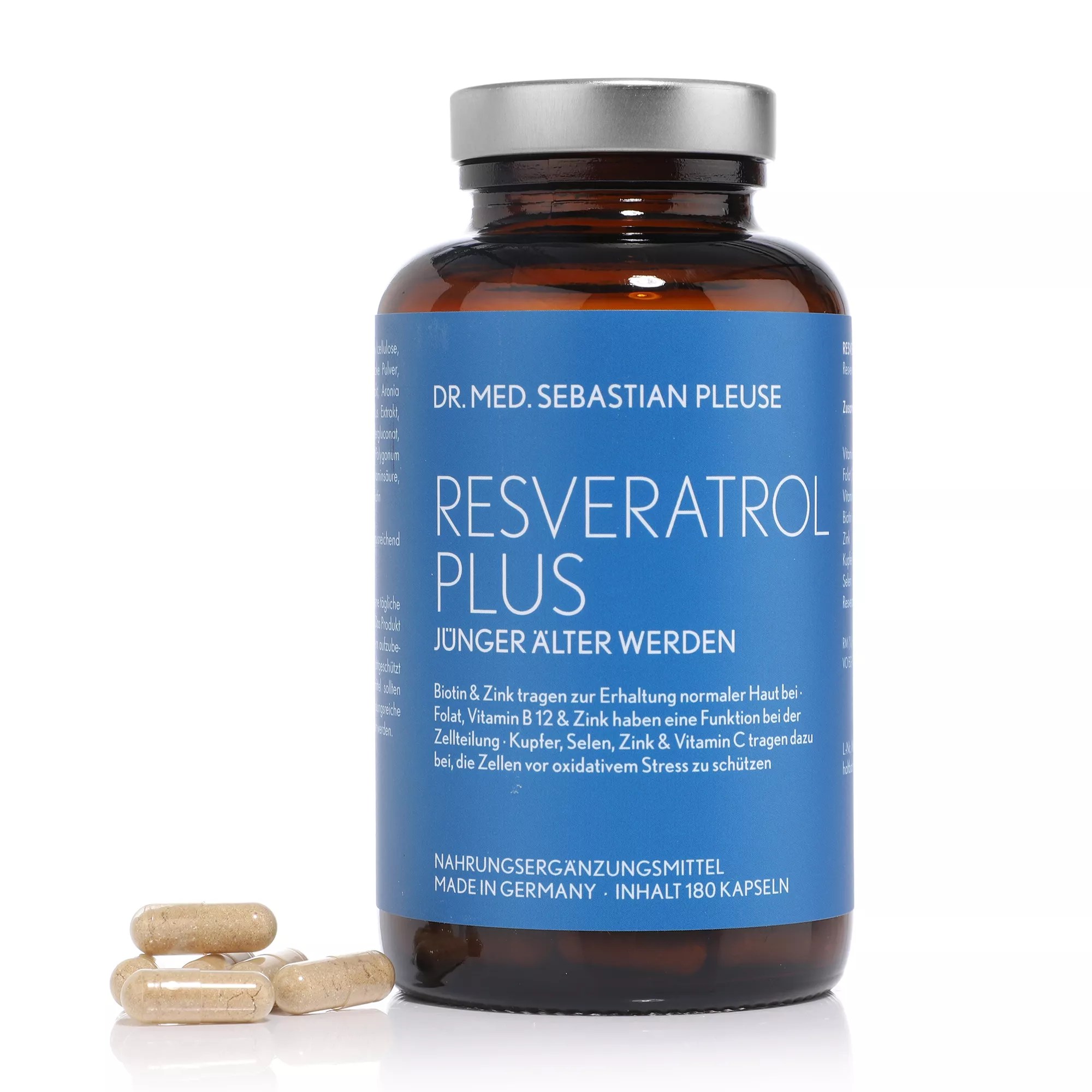 Dr. med. Sebastian Pleuse Resveratrol Plus 180 Kapseln für 12 Wochen