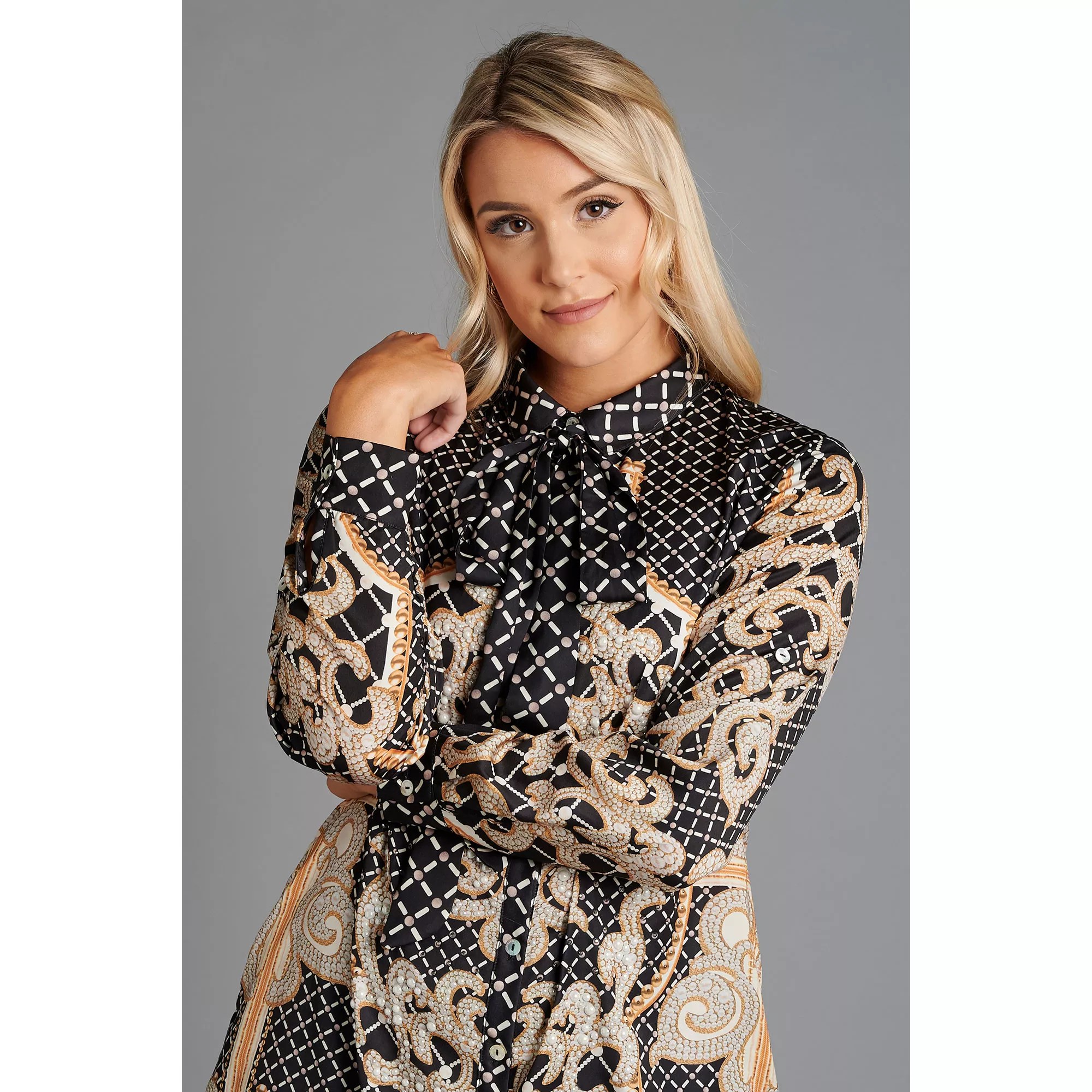 SCHIFFHAUER MUNICH® Hemdblusenkleid MonteCarlo knieumspielend