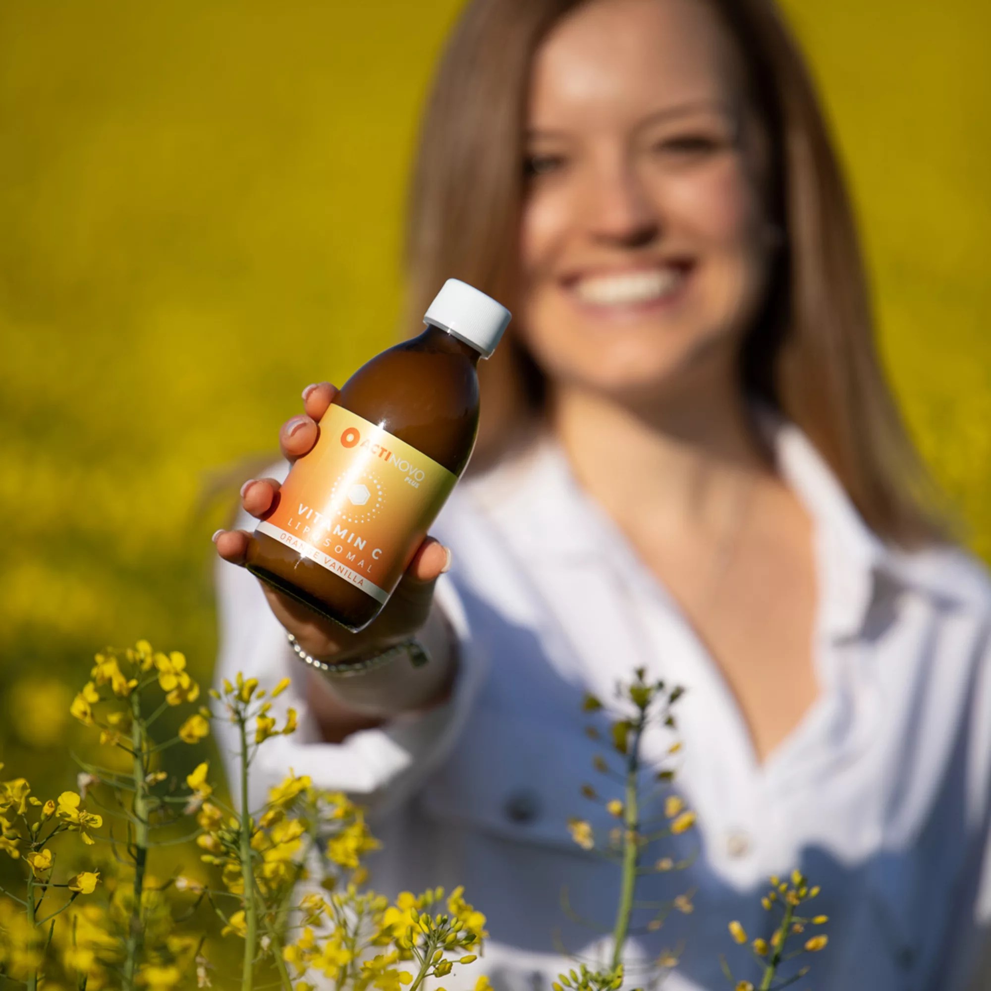 ACTINOVO Plus Vitamin C Liposomal 250ml für 25 Tage OrangeVanille QVC.de