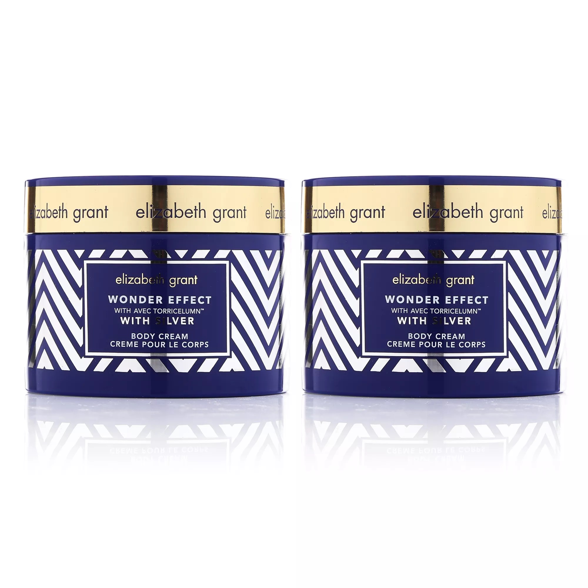 ELIZABETH GRANT Wonder Effect Body Cream mit Silber 2x 400ml QVC.de