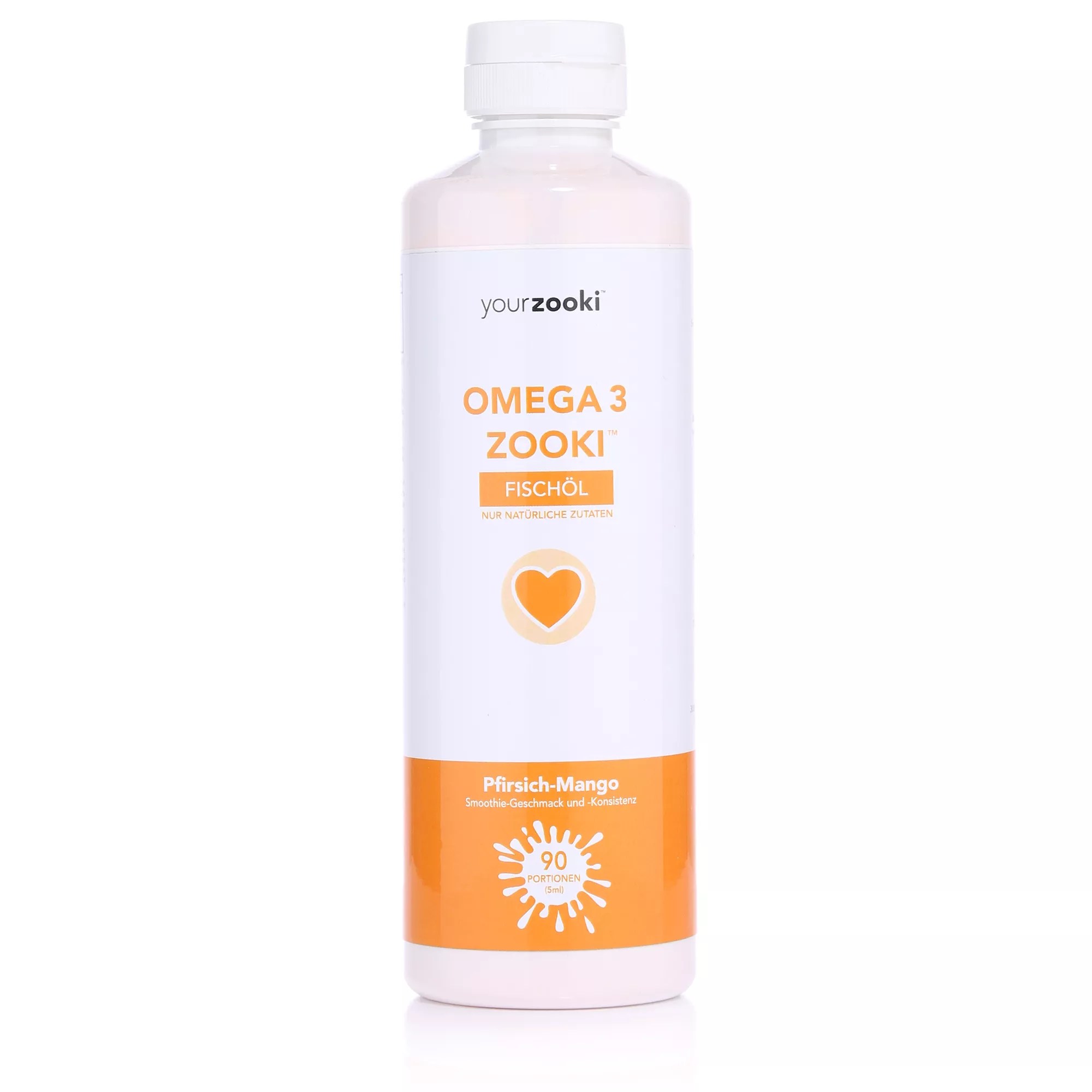 YOURZOOKI™ Omega 3 Zooki Fischöl für 90 Portionen 450ml QVC.de