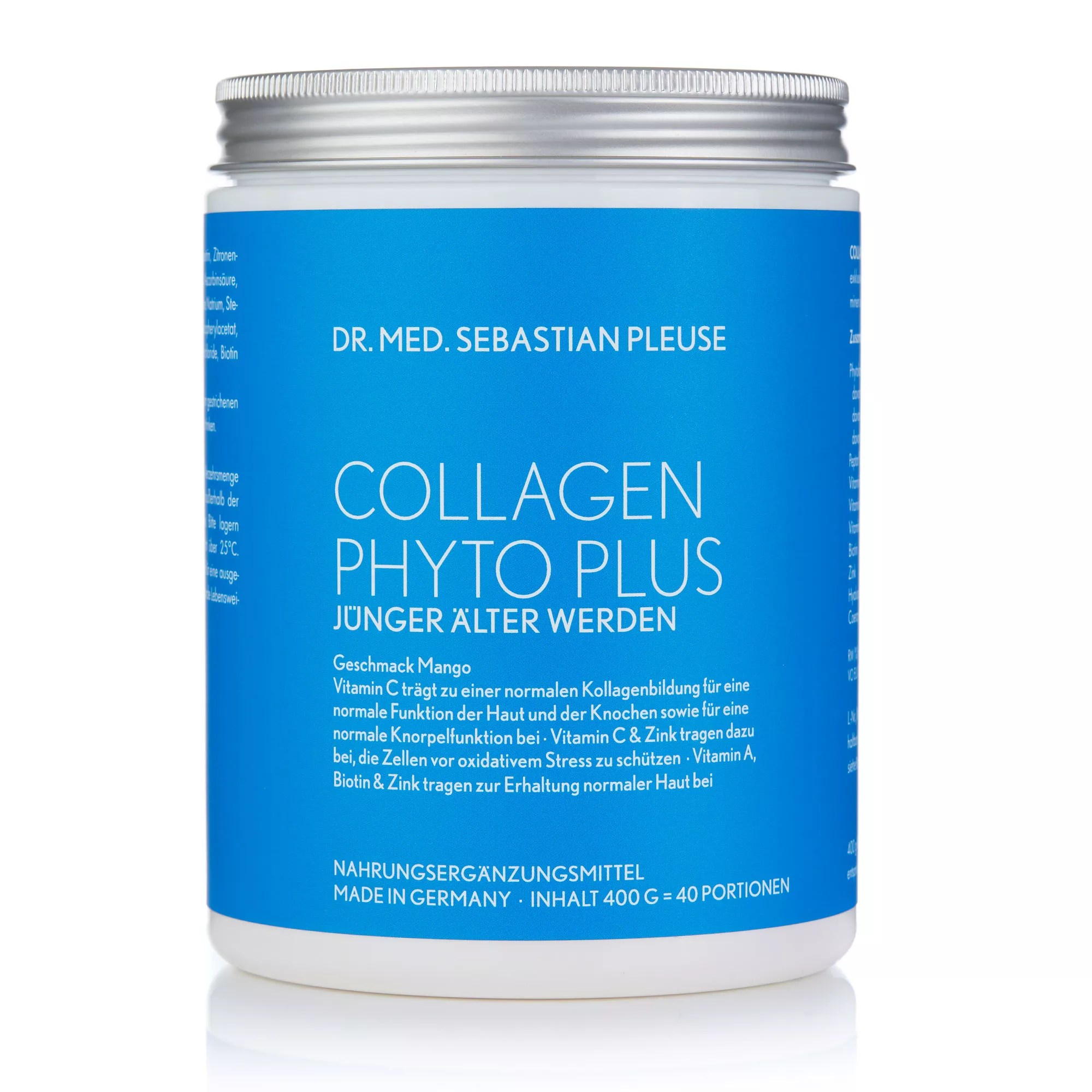 Dr. med. Sebastian Pleuse Collagen Phyto Plus Mango Drink mit Peptan