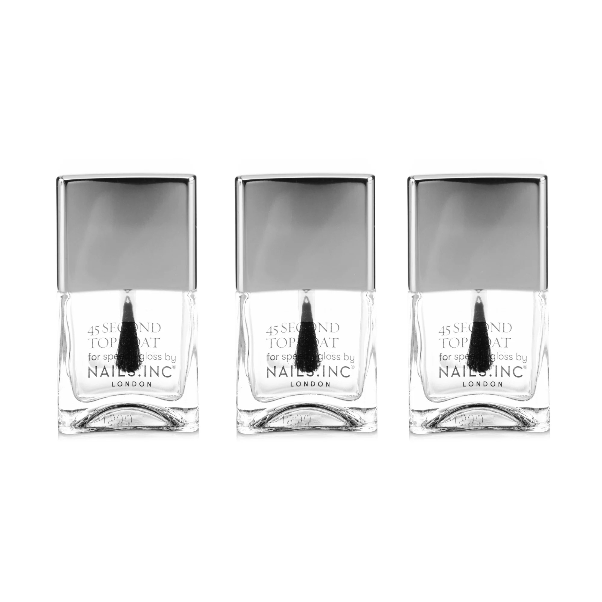 NAILS.INC® Clear Retinol Top Coat Set 3x14ml QVC.de