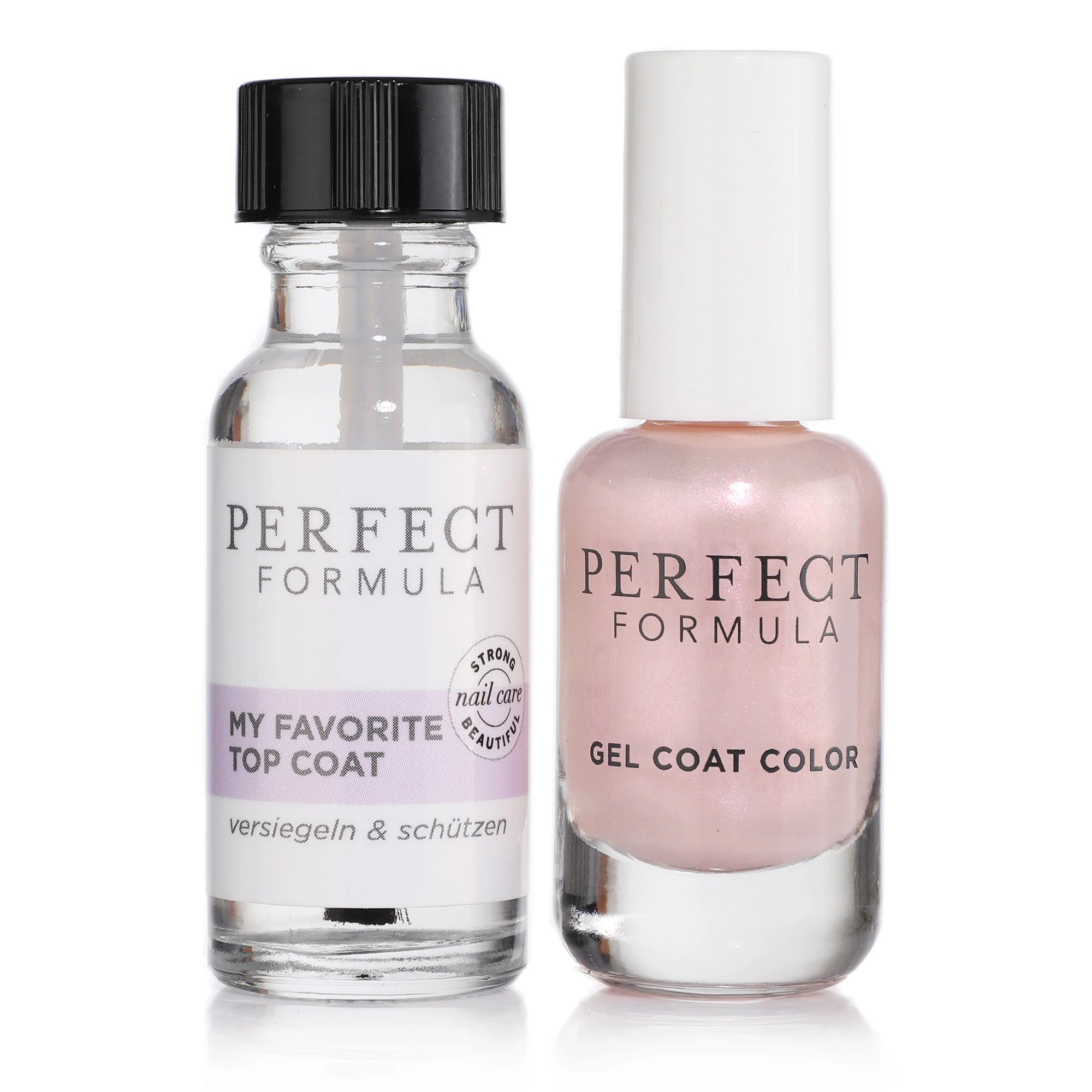 PERFECT FORMULA NagellackSet Gel Coat Color in Opulence 8ml Top Coat