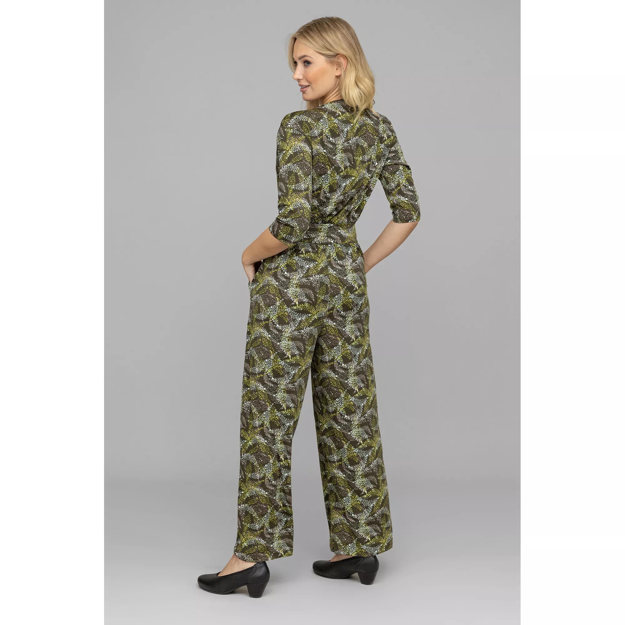 KIM & CO. Jumpsuit, 3/4Arm Brazil Knit Jersey 2 Eingrifftaschen