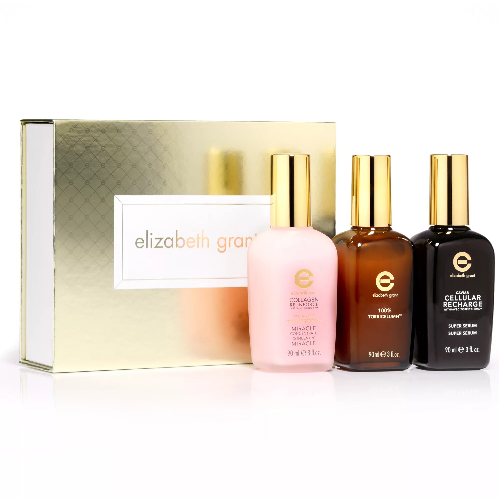 ELIZABETH GRANT 100 Torricelumn™, Caviar Serum & Collagen Miracle 3x