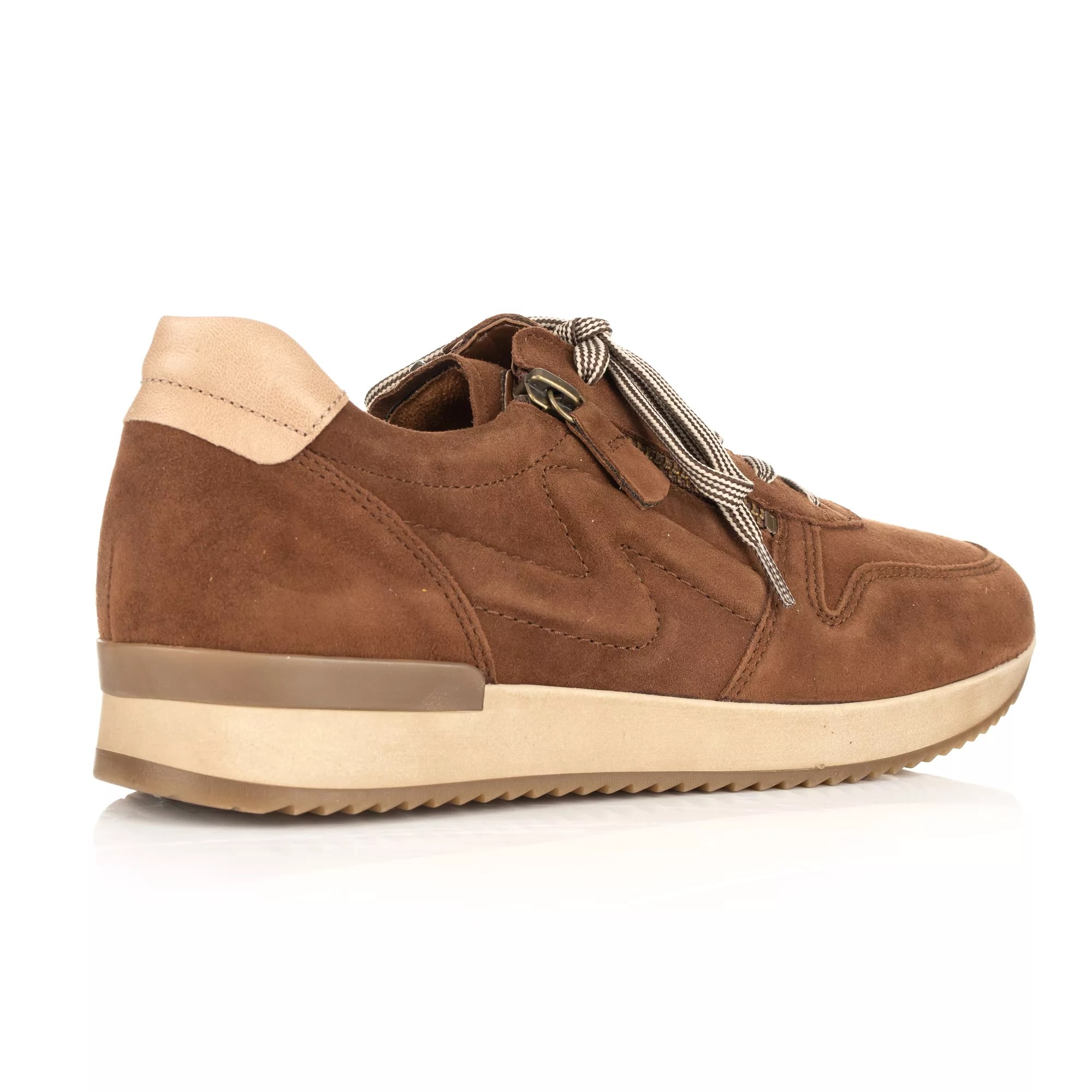 GABOR DamenSneaker Samtchevreau Reißverschluss Wechselfußbett QVC.de