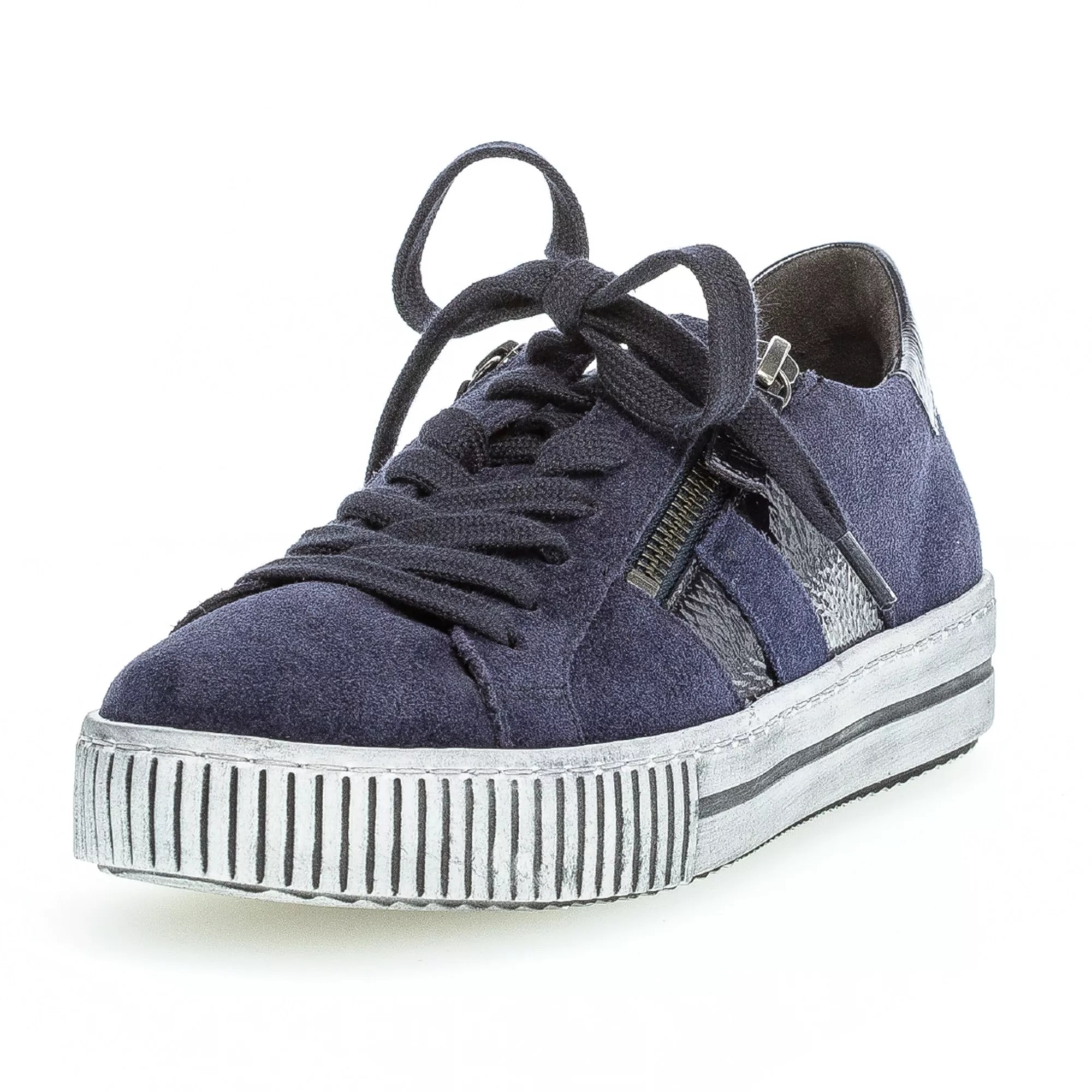 GABOR DamenSneaker echt Leder seitl. Reißverschluss Wechselfußbett