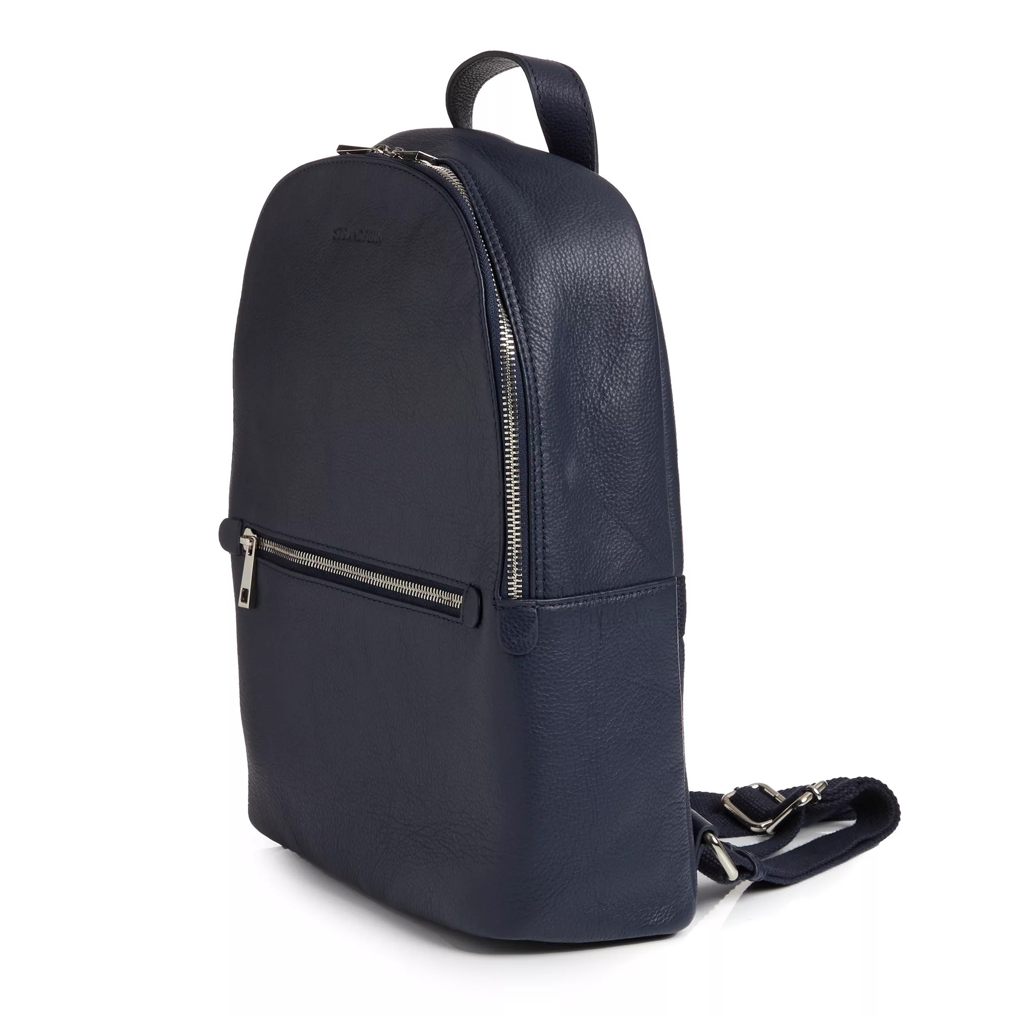 STRANDFEIN Rucksack Echt Leder STRANDFEINLogo 2WegeReißverschluss