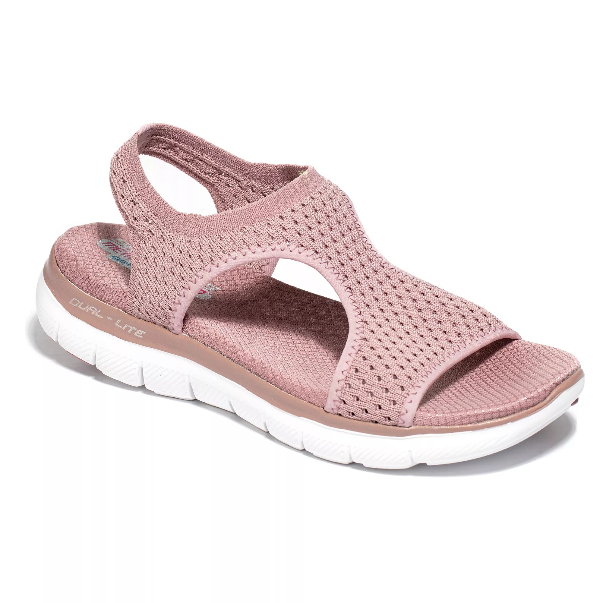 Skechers Damen-Sandale Flex Appeal 2.0 Textil Memory Foam - Qvc.de