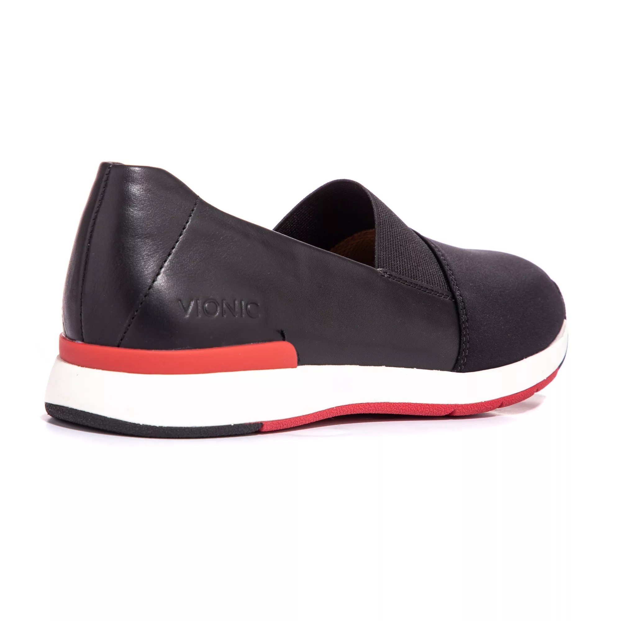 VIONIC DamenSlipper echt Leder Gummieinsatz Austauschfußbett QVC.de