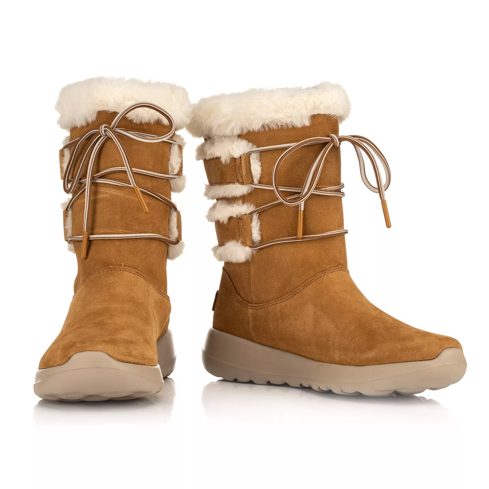 SKECHERS DamenStiefel OntheGoJoy echt Leder GoGa Mat Technologie