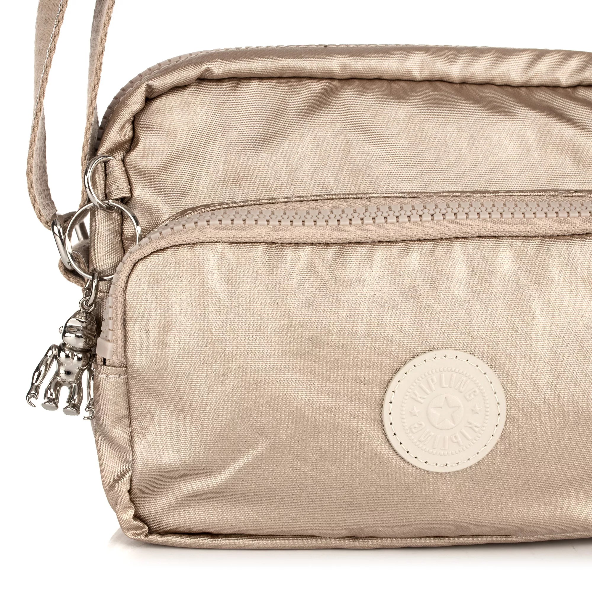 KIPLING® Umhängetasche Regina MetallicOptik Frontfach QVC.de