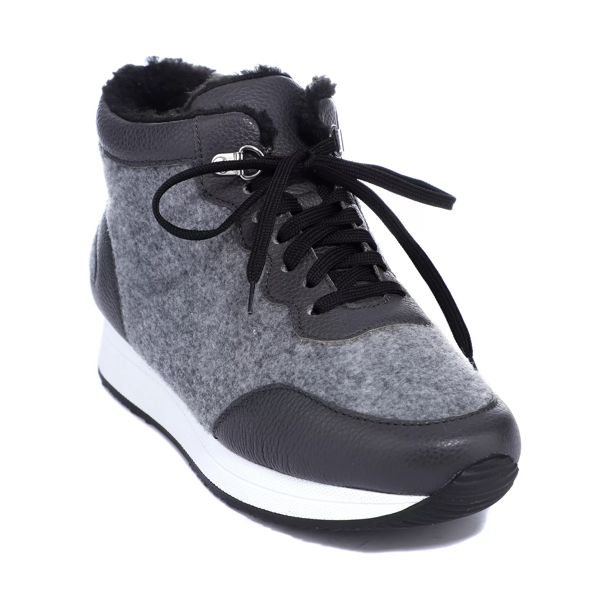 VITAFORM DamenHightopSneaker Textil/Leder Winterfilz Sneakersohle