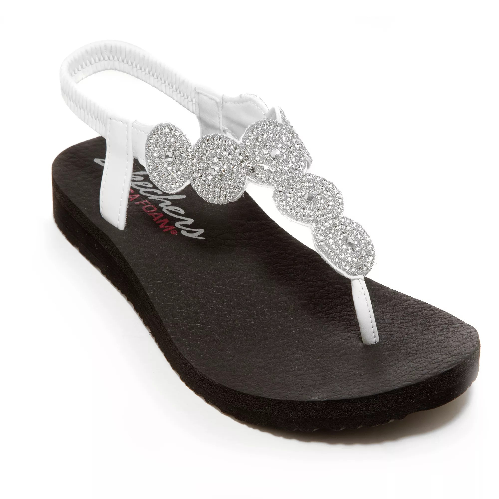 SKECHERS DamenSandale Meditation Strasssteine Yoga Foam QVC.de