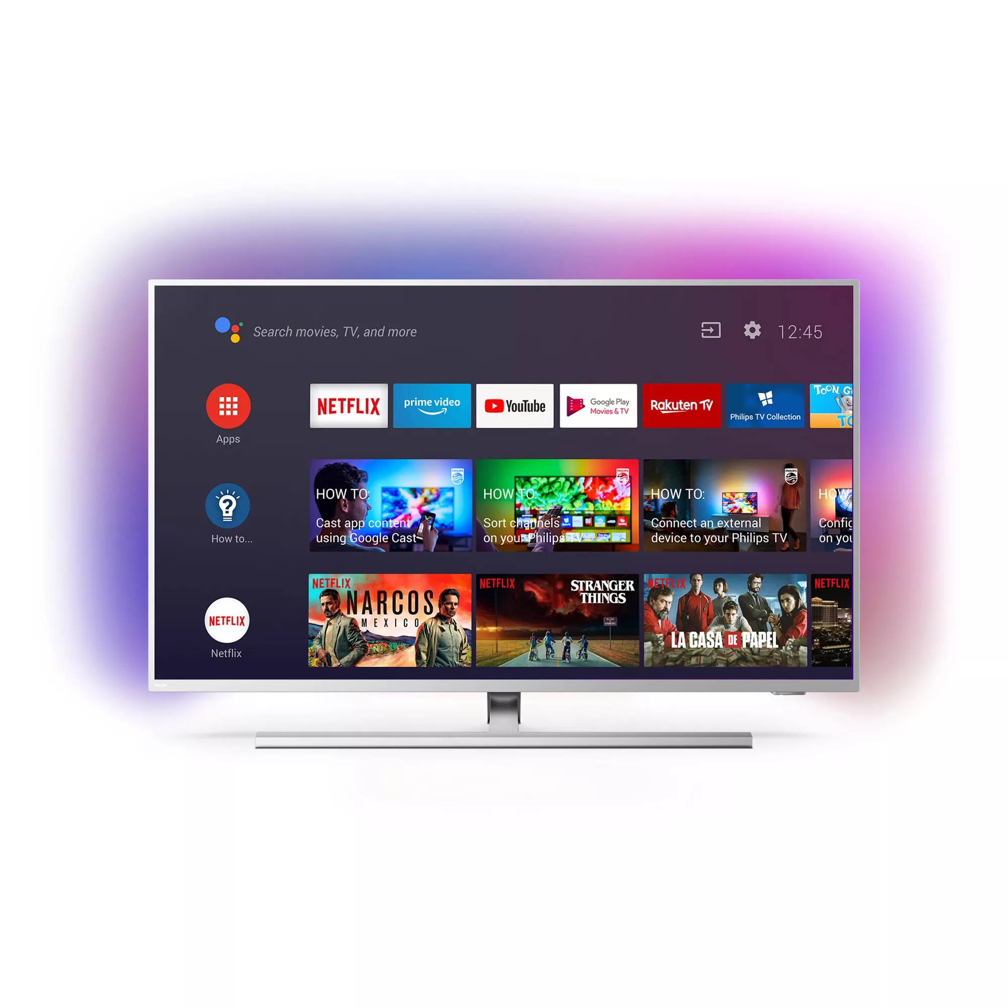 PHILIPS 108cm TV 4K UHD LEDAndroid 3seitiges Ambilight QVC.de