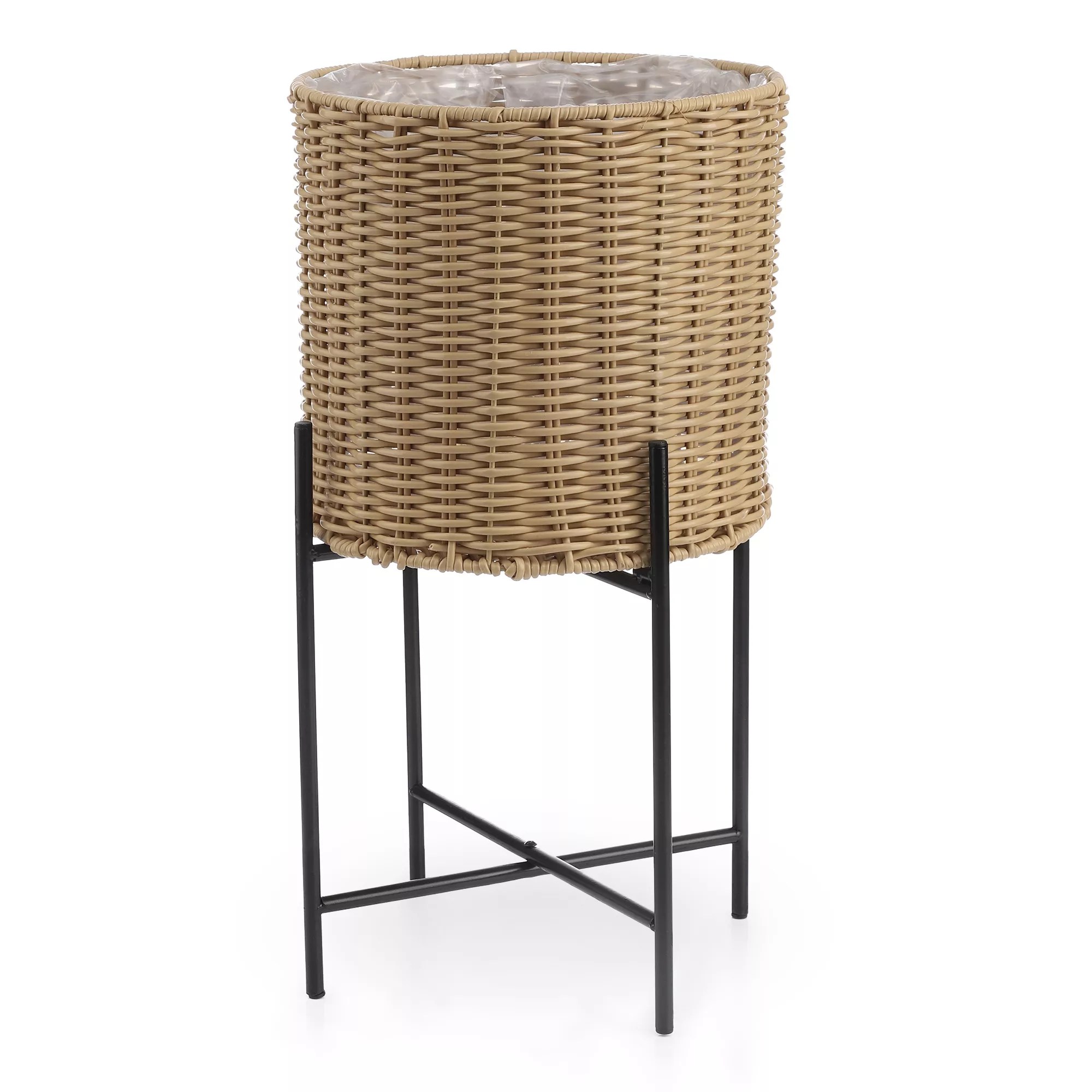 my GARDEN stories Blumentopf faltbarer Ständer Polyrattan ca. 22x52cm