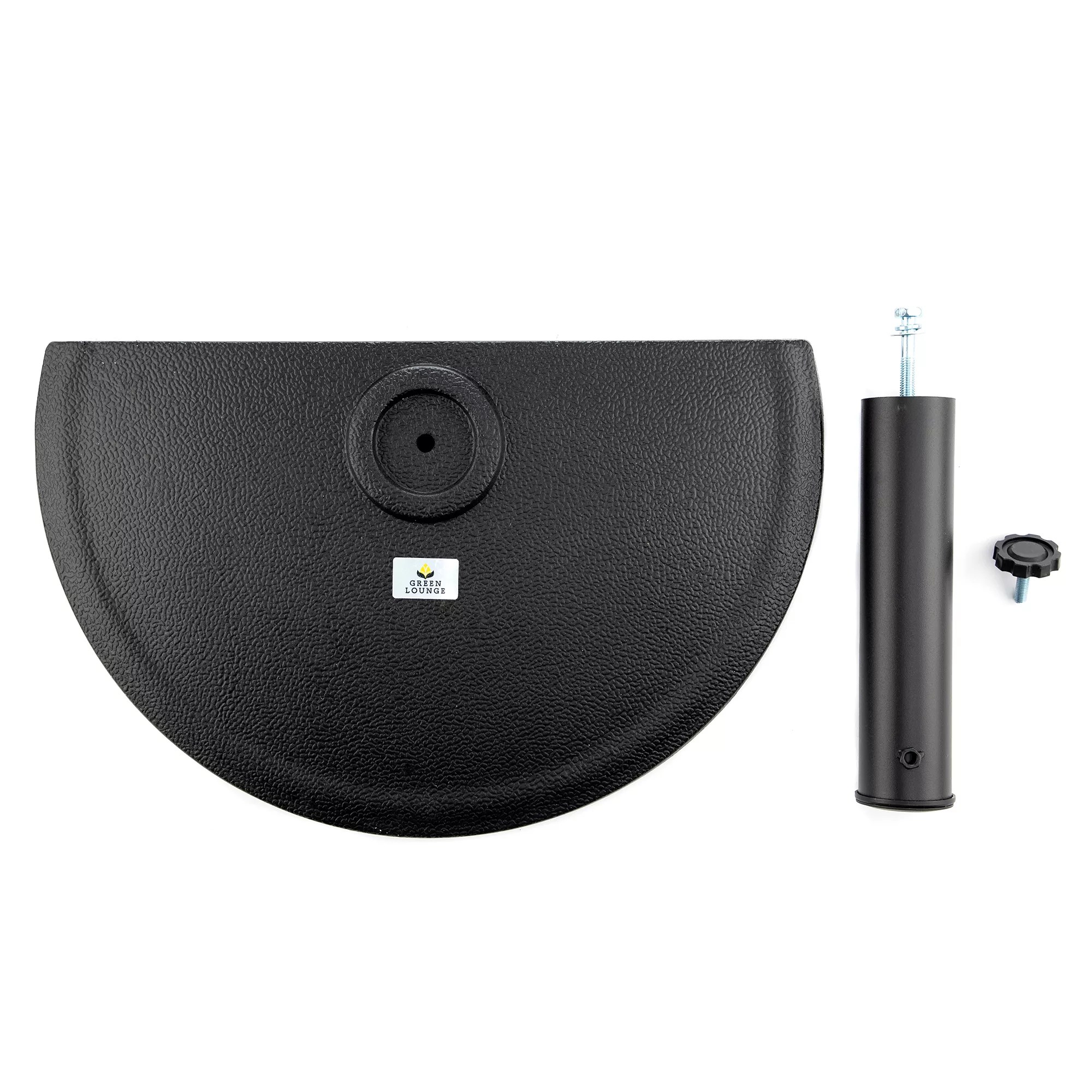 GREEN LOUNGE Schirmständer halbrunde Form ideal für Balkone Ø 50cm QVC.de