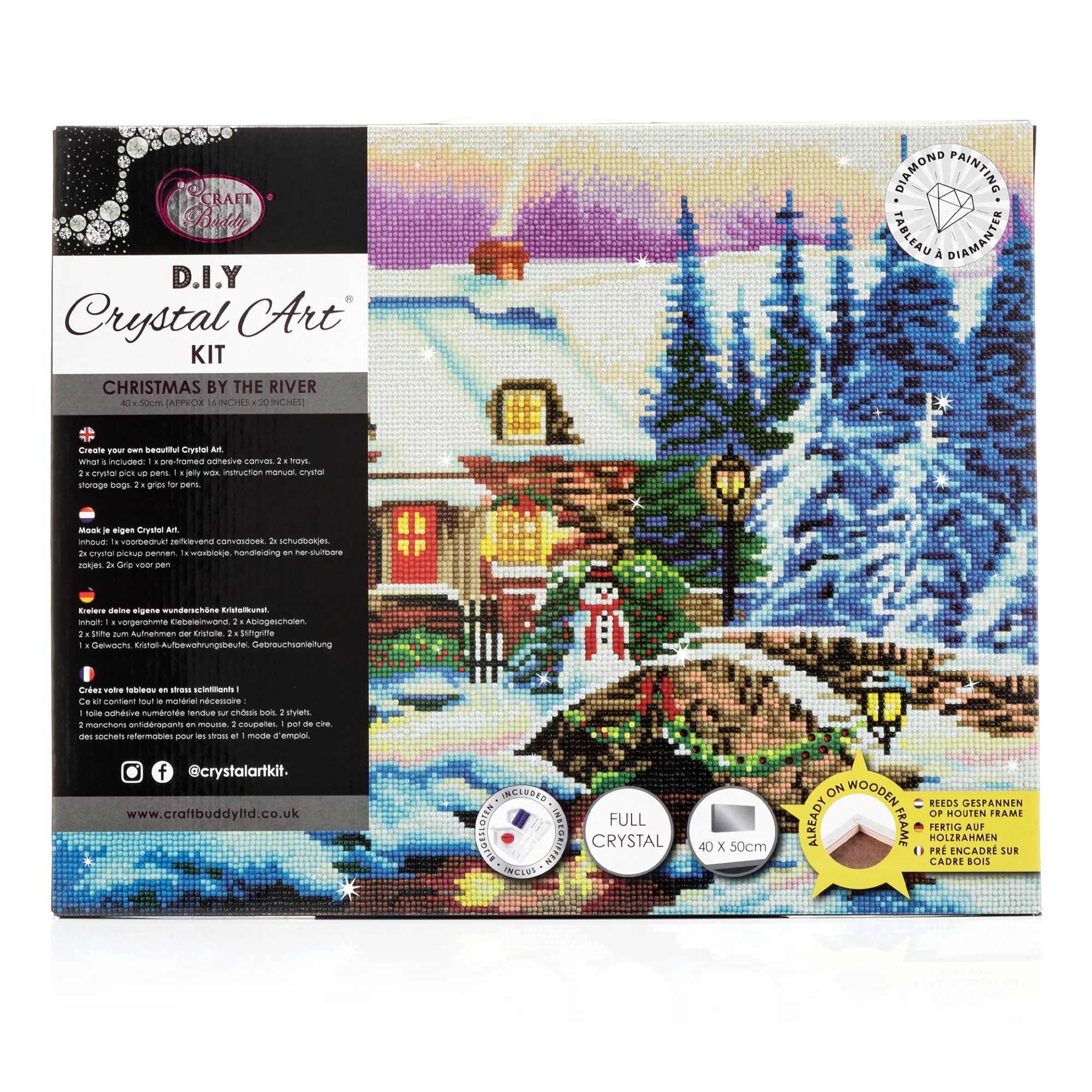 CRAFT BUDDY™ Diamond Painting Bild 40x50cm zum Nachlegen 8tlg. QVC.de