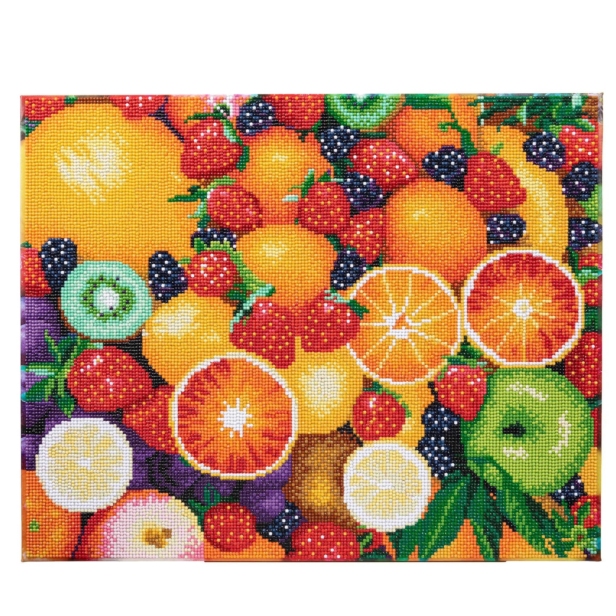 CRAFT BUDDY™ Diamond Painting Sommerfrüchte zum Nachlegen 40x50cm, 8tlg